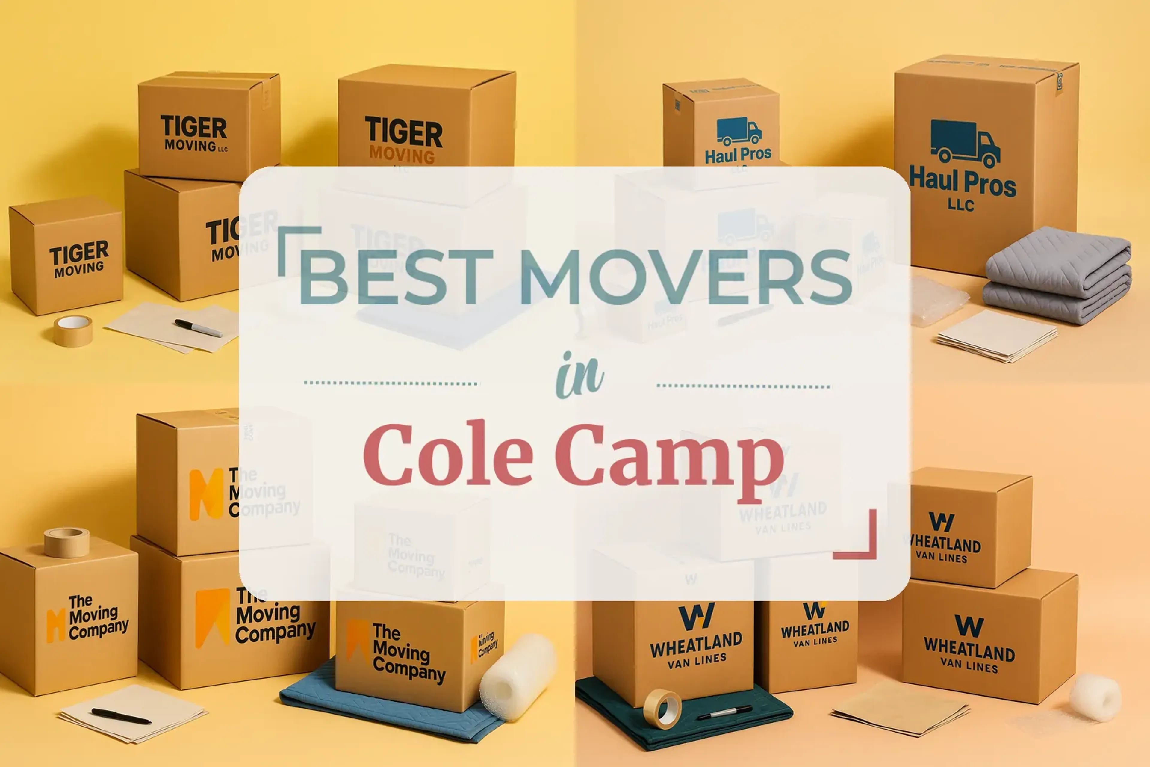 Side-by-side comparison of Cole Camp moving companies