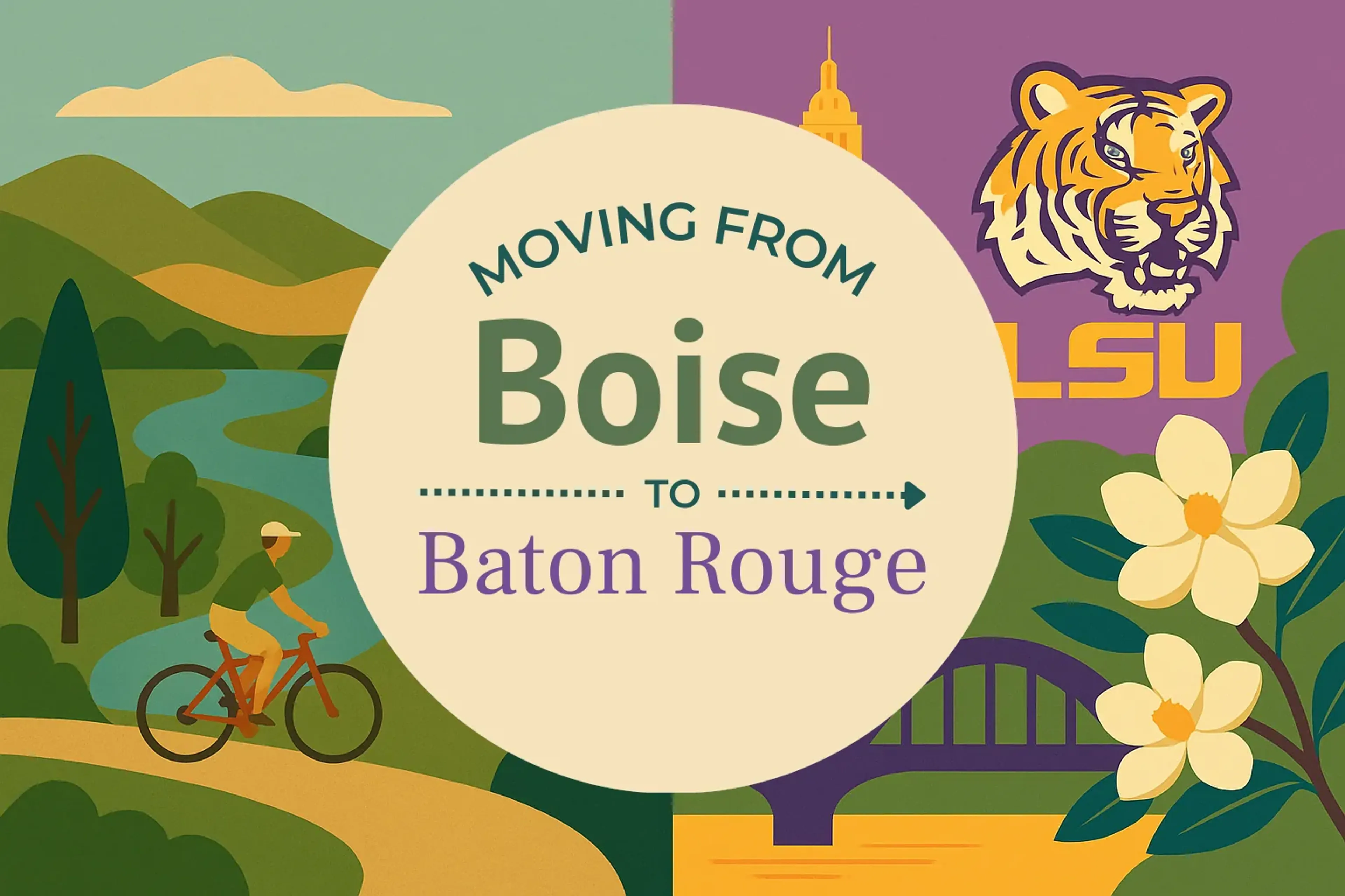 Side-by-side comparison of Boise to Baton Rouge moving companies