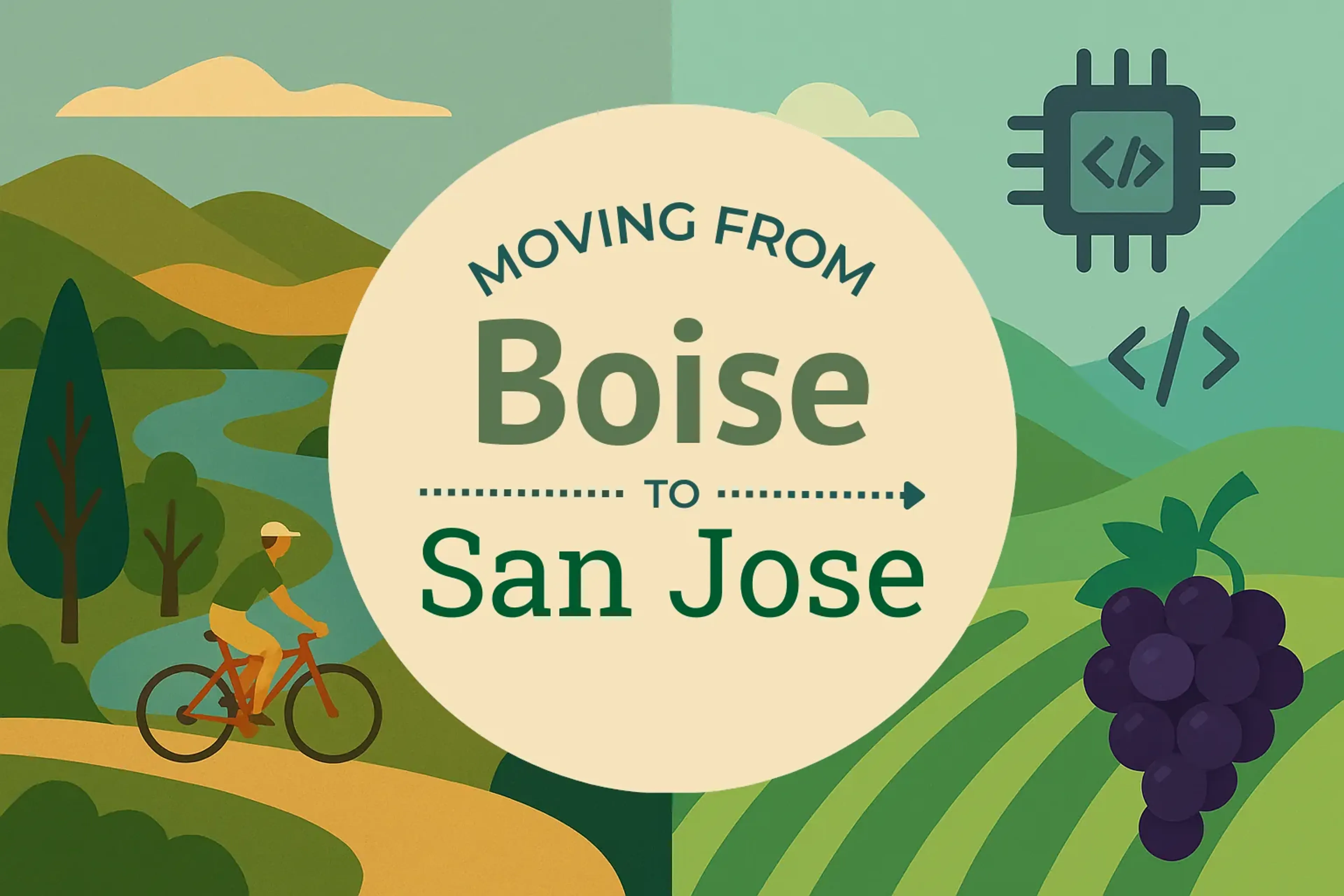 Side-by-side comparison of Boise to San Jose moving companies