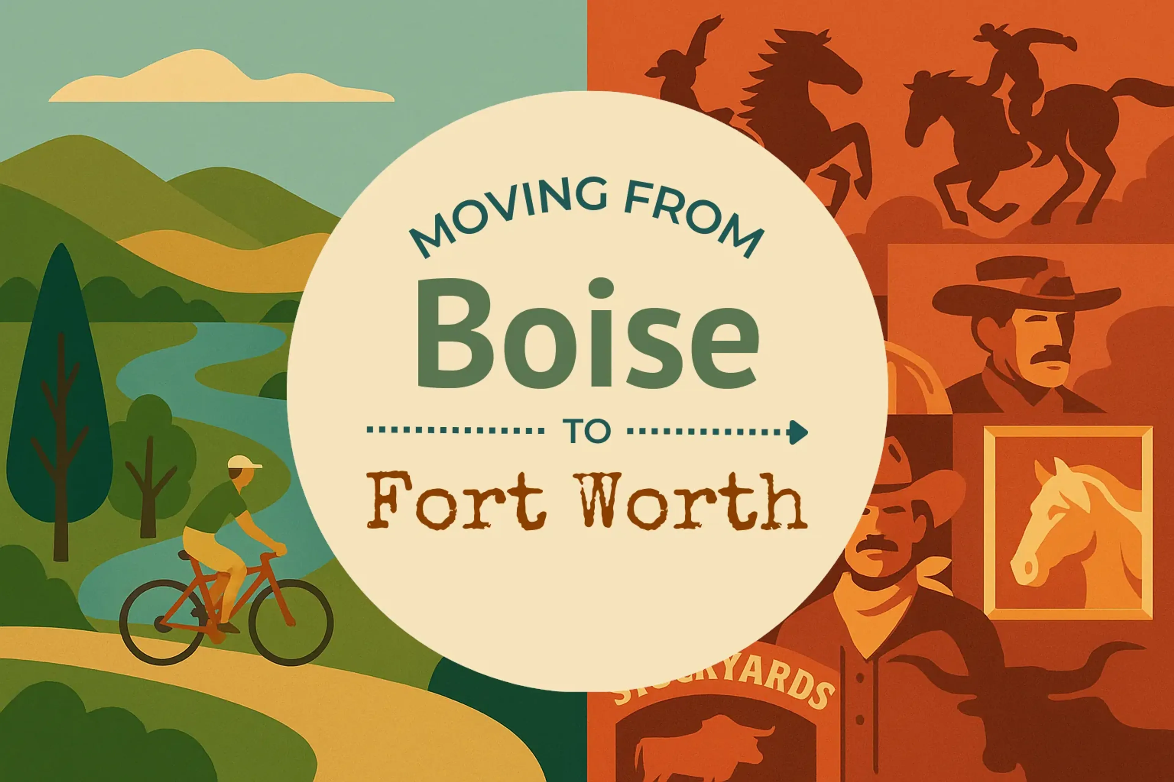 Side-by-side comparison of Boise to Fort Worth moving companies