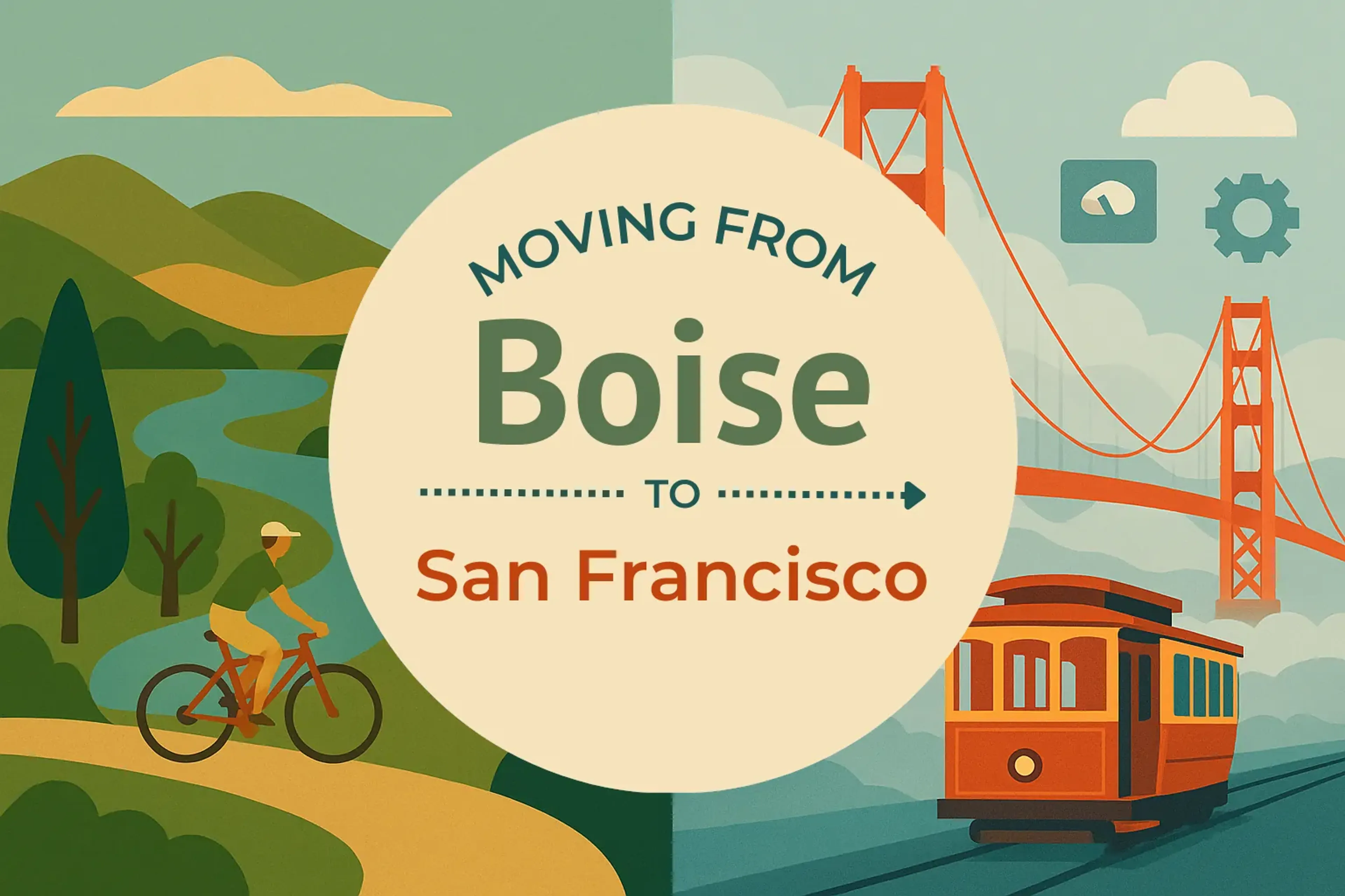 Side-by-side comparison of Boise to San Francisco moving companies