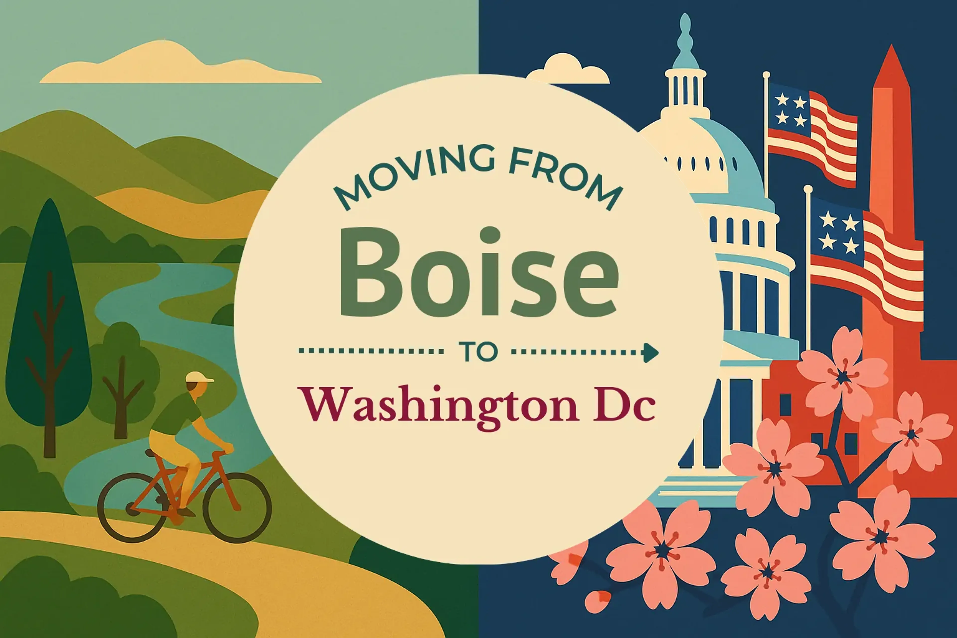 Side-by-side comparison of Boise to Washington DC moving companies
