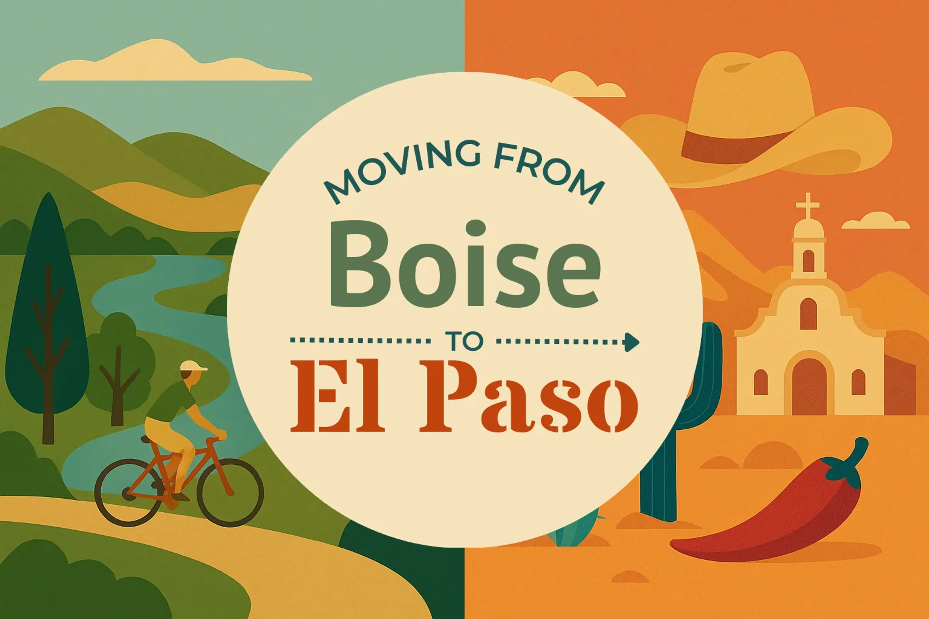 Side-by-side comparison of Boise to El Paso moving companies