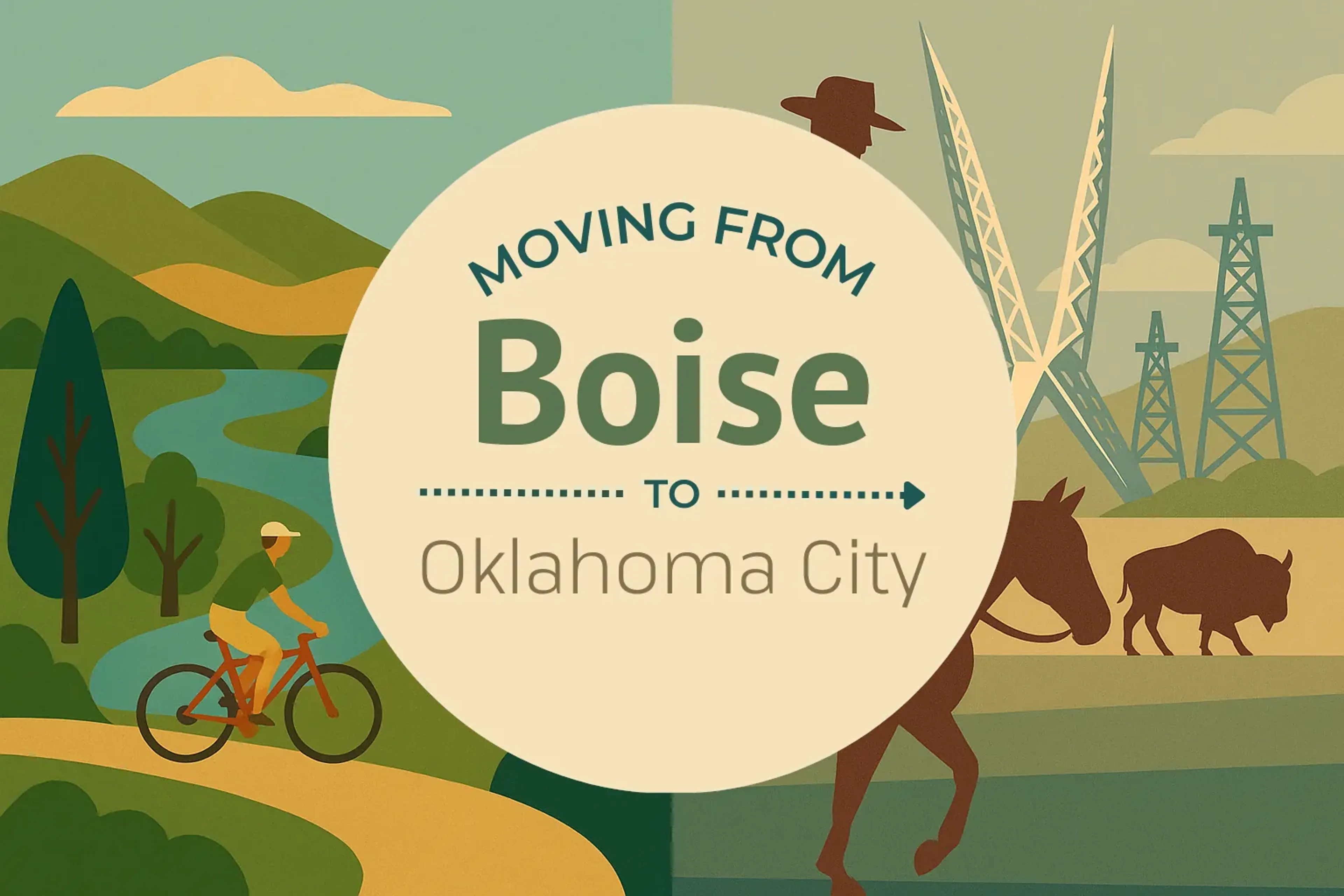 Side-by-side comparison of Boise to Oklahoma City moving companies