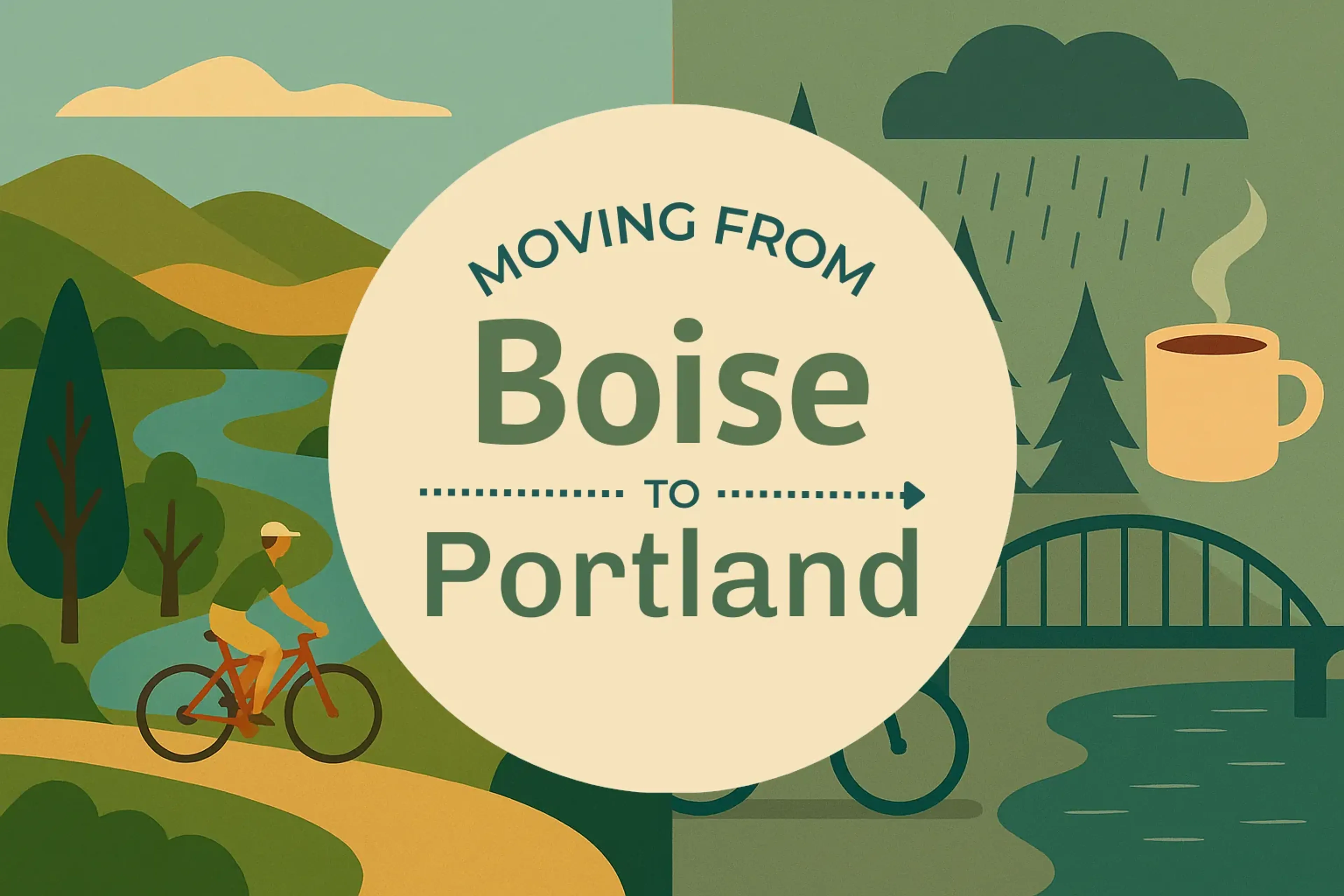 Side-by-side comparison of Boise to Portland moving companies