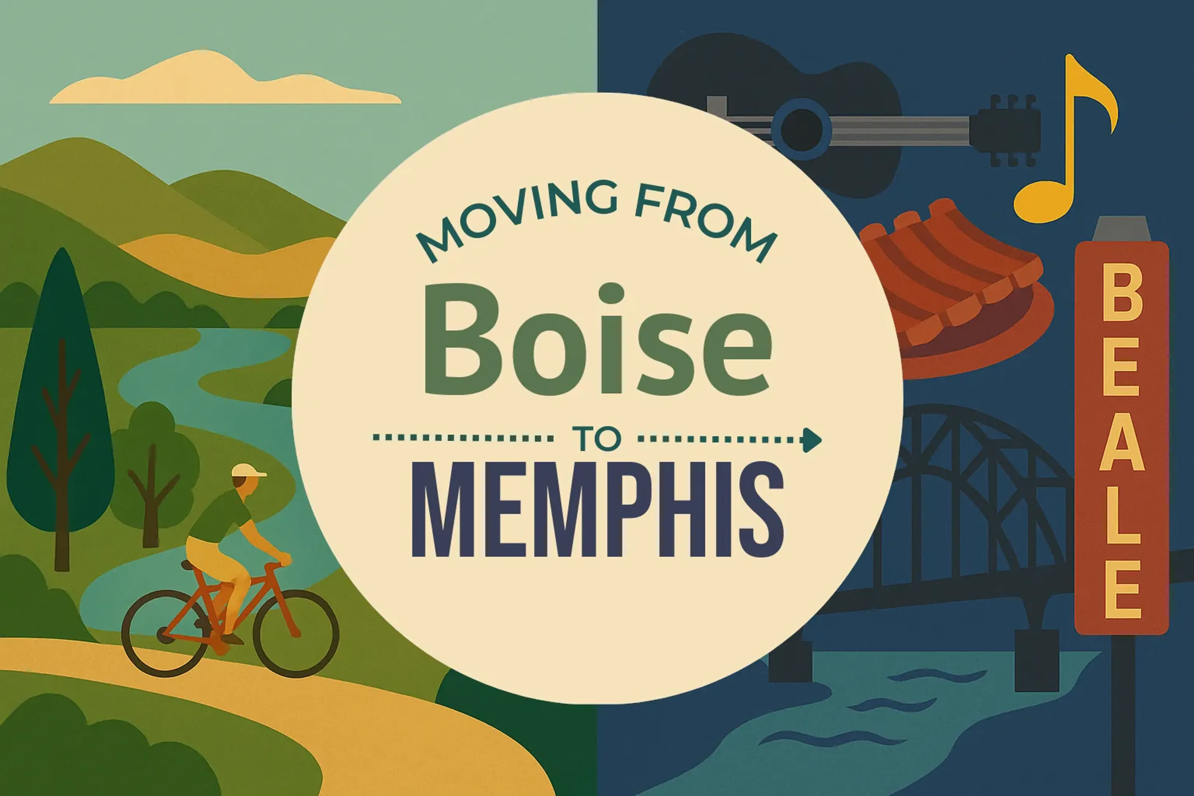 Side-by-side comparison of Boise to Memphis moving companies