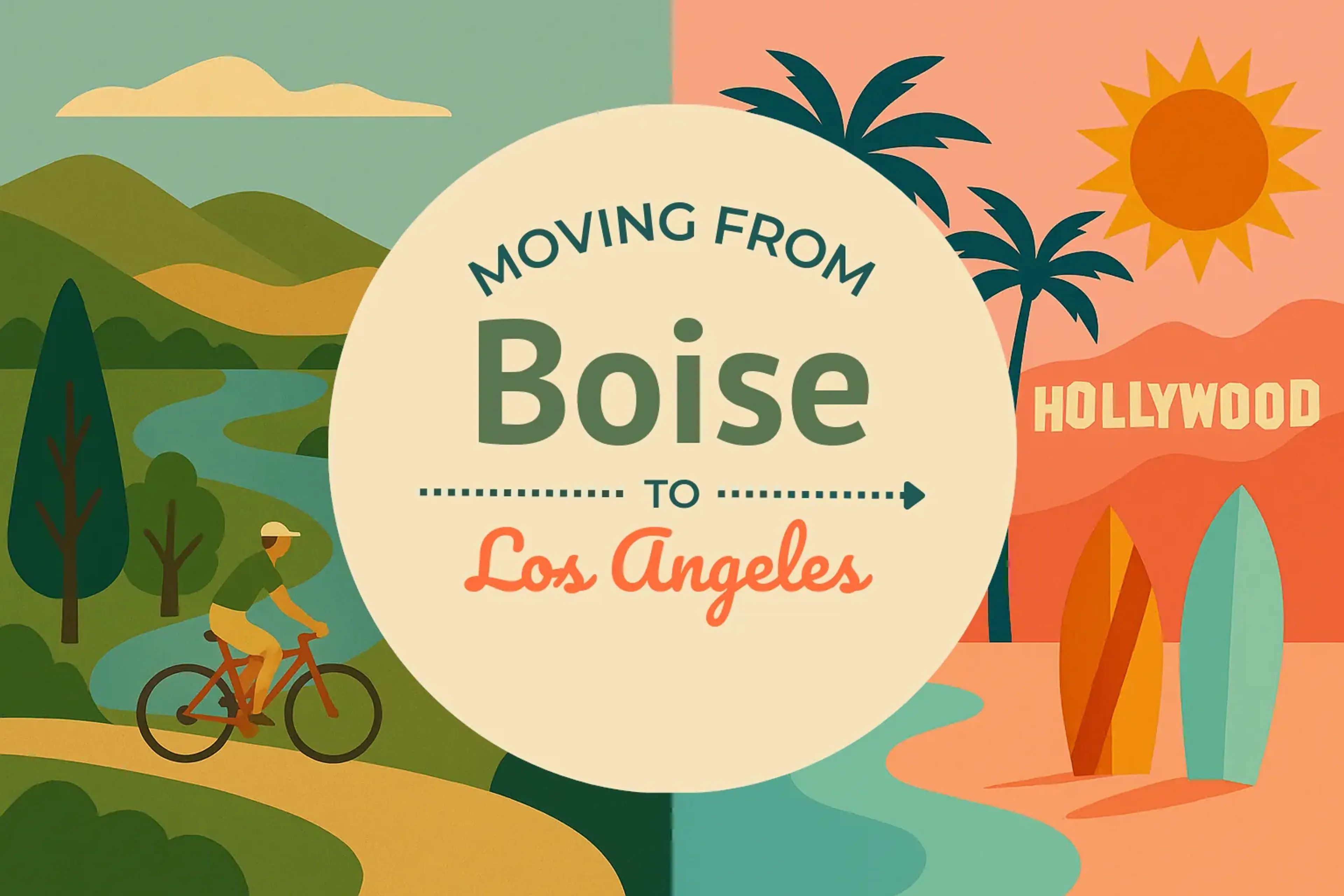 Side-by-side comparison of Boise to Los Angeles moving companies