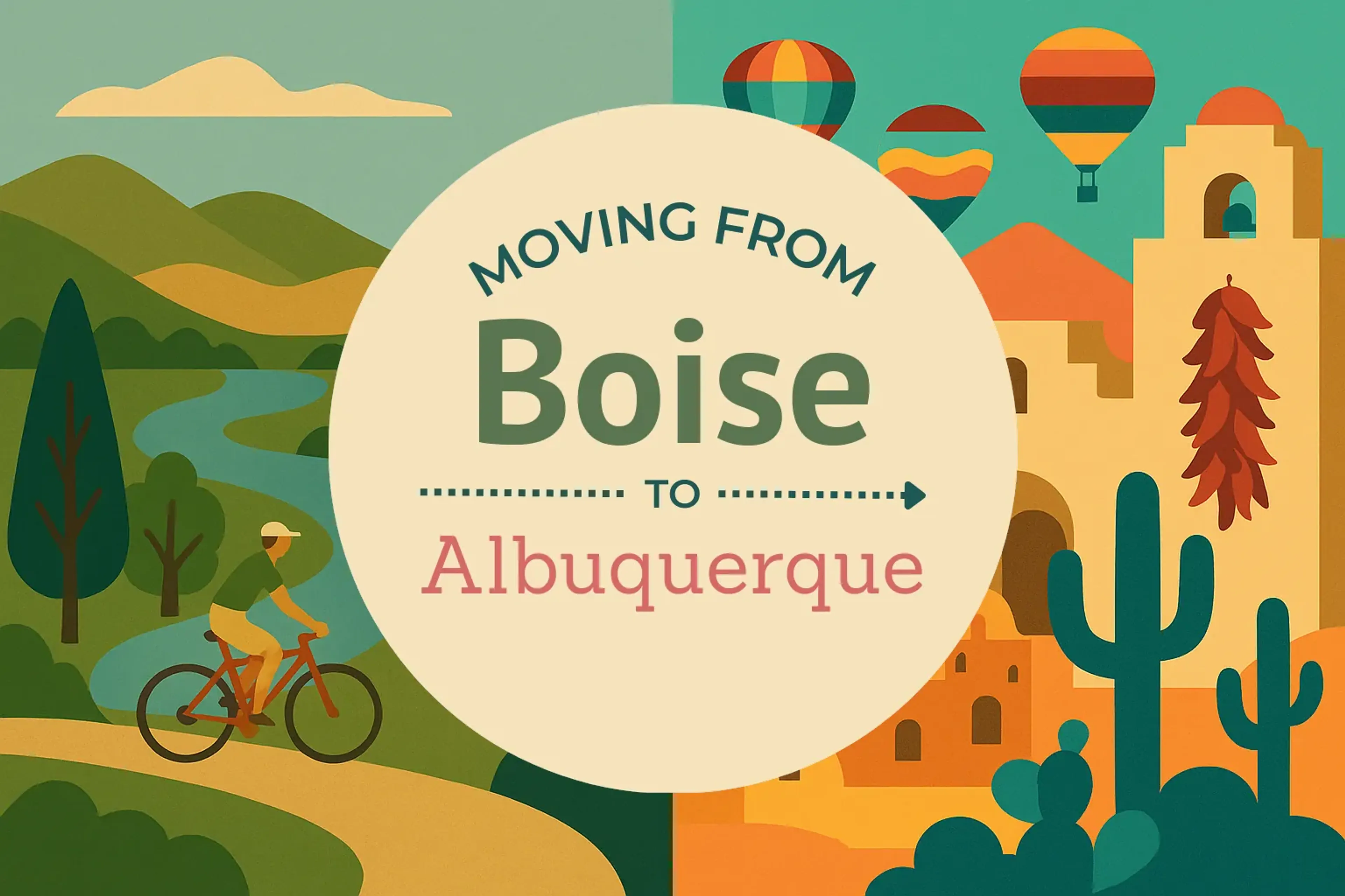 Side-by-side comparison of Boise to Albuquerque moving companies