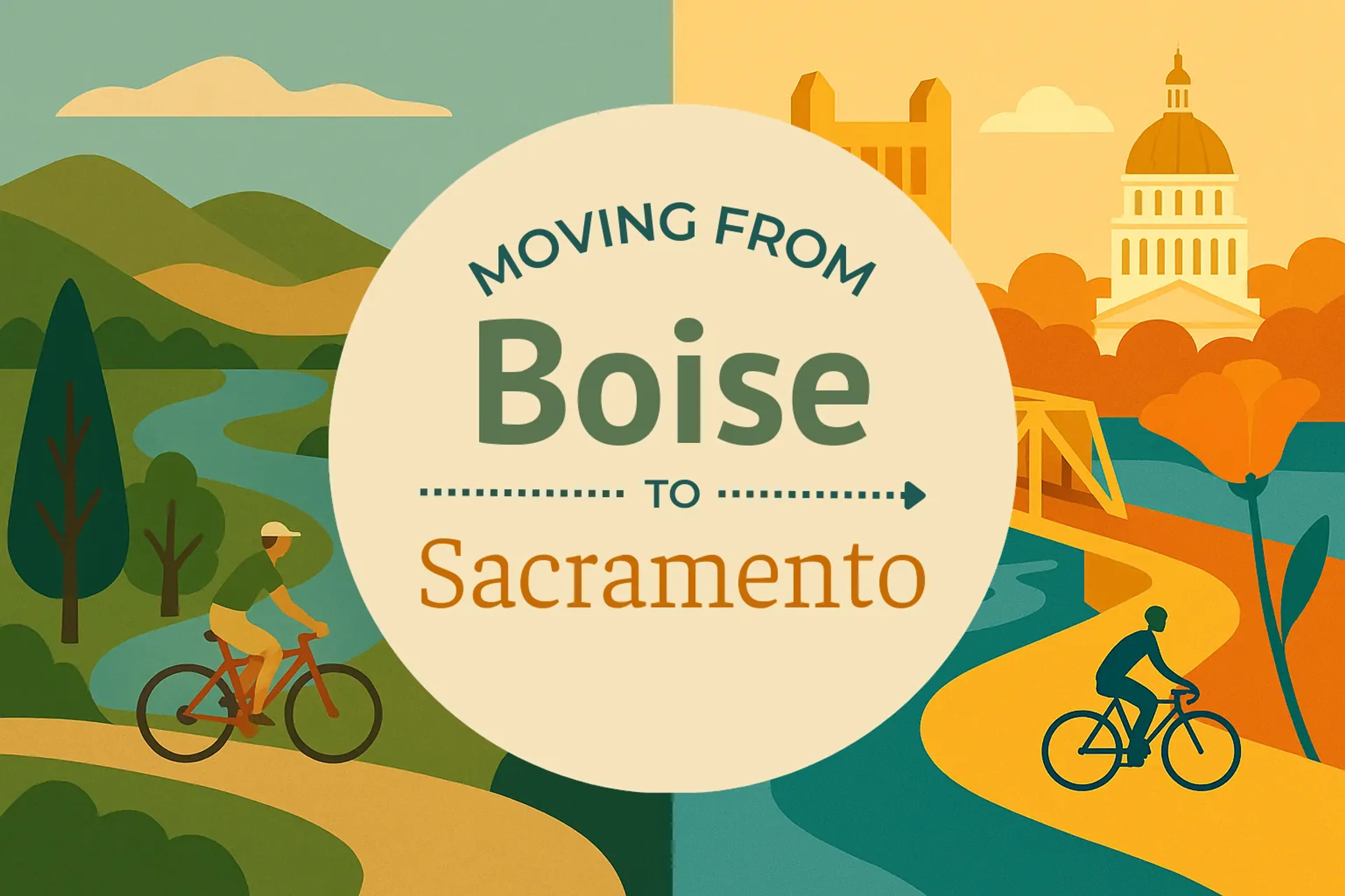 Side-by-side comparison of Boise to Sacramento moving companies