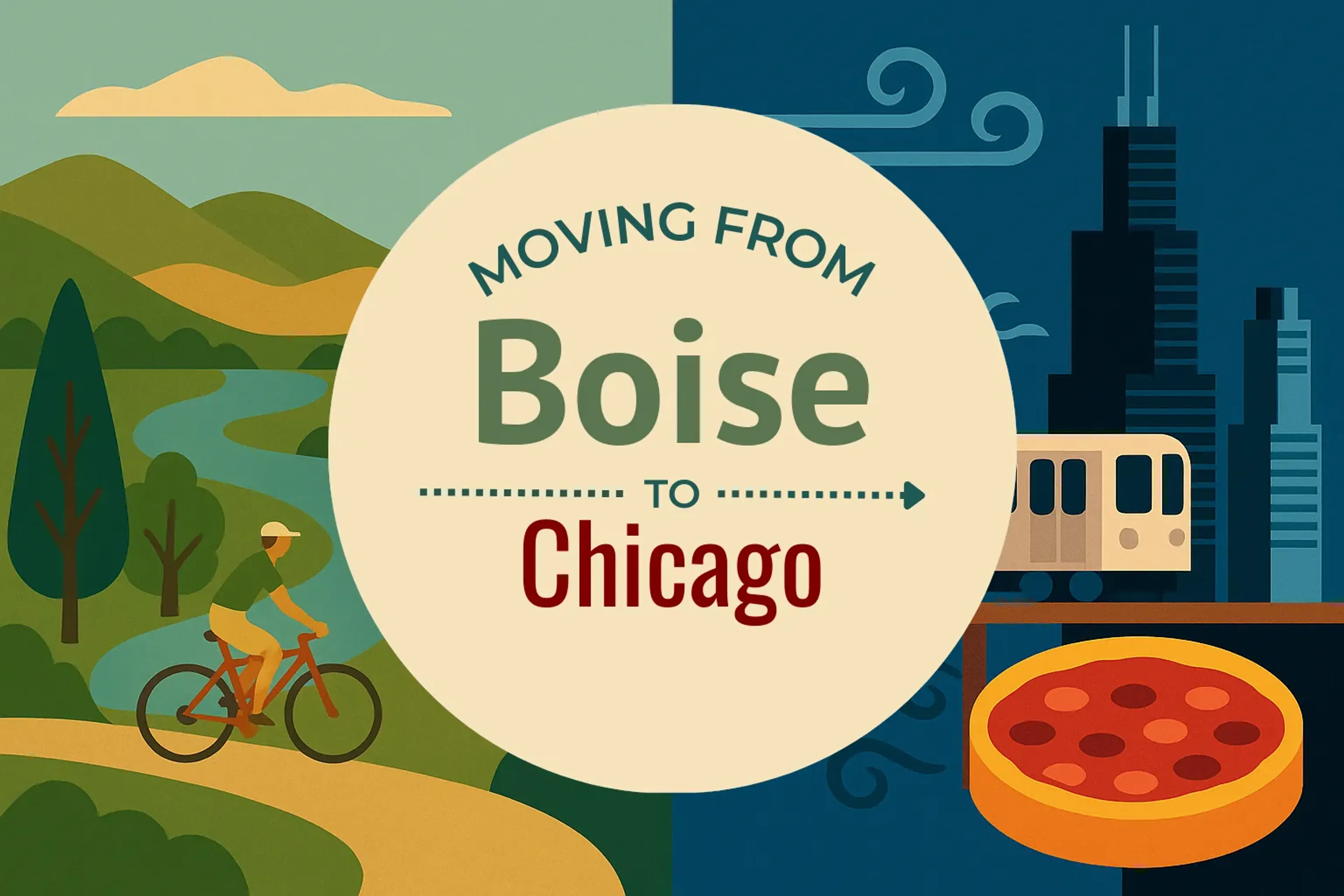 Side-by-side comparison of Boise to Chicago moving companies