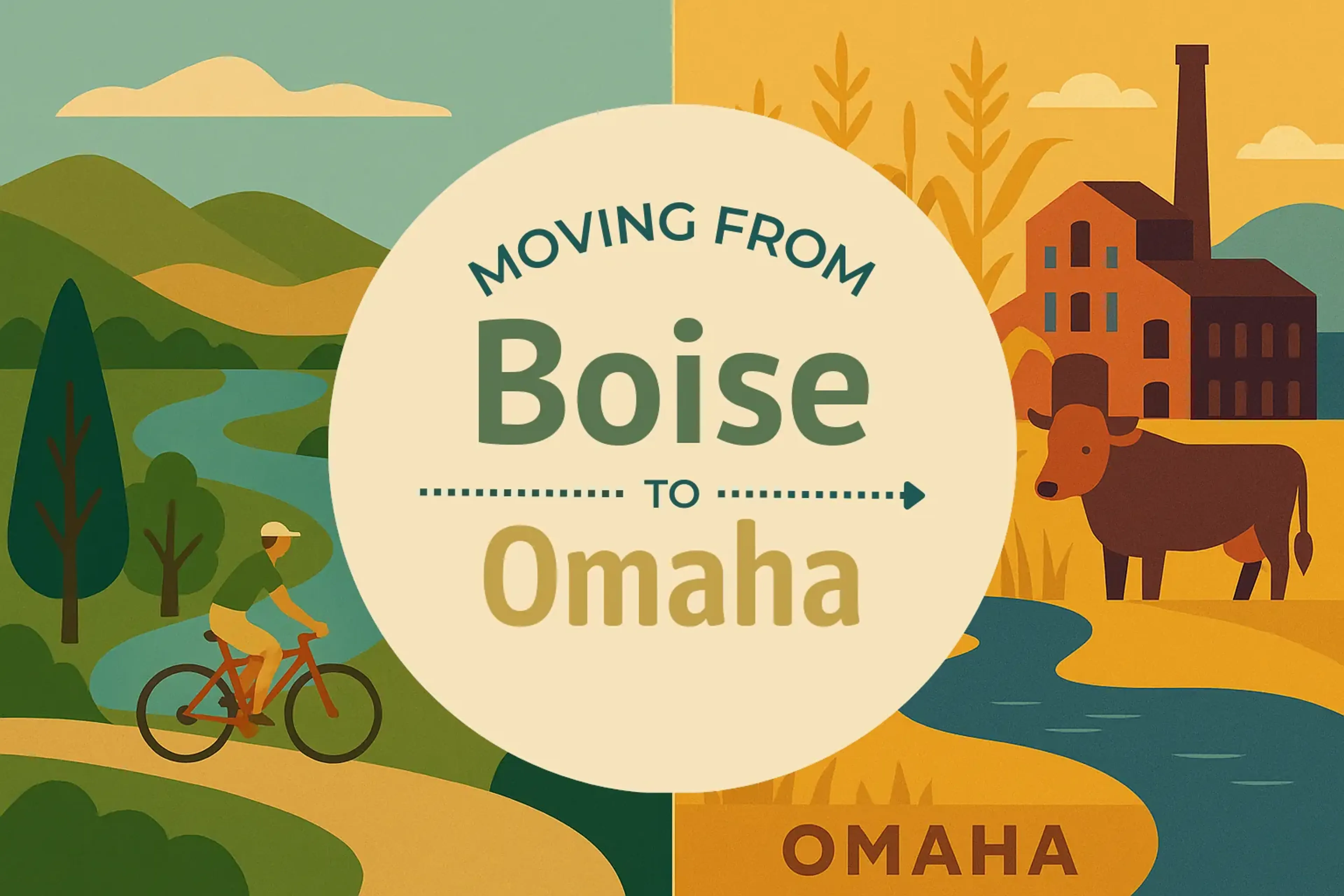 Side-by-side comparison of Boise to Omaha moving companies