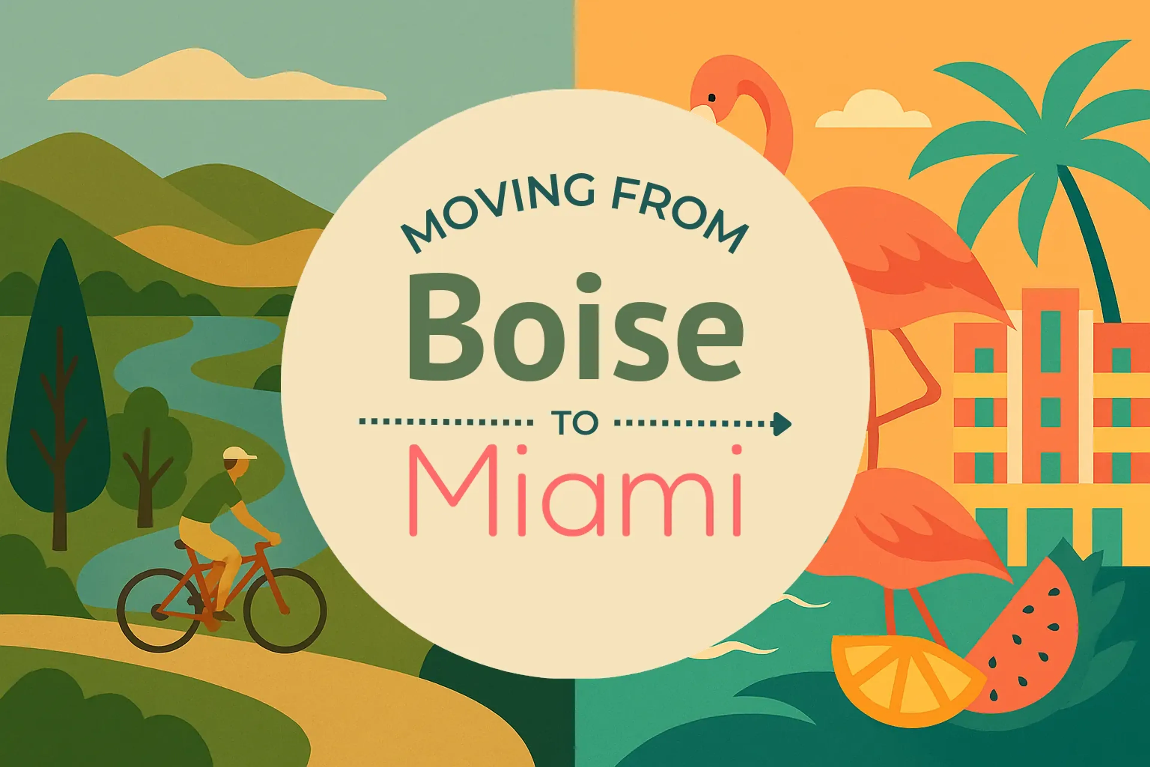 Side-by-side comparison of Boise to Miami moving companies