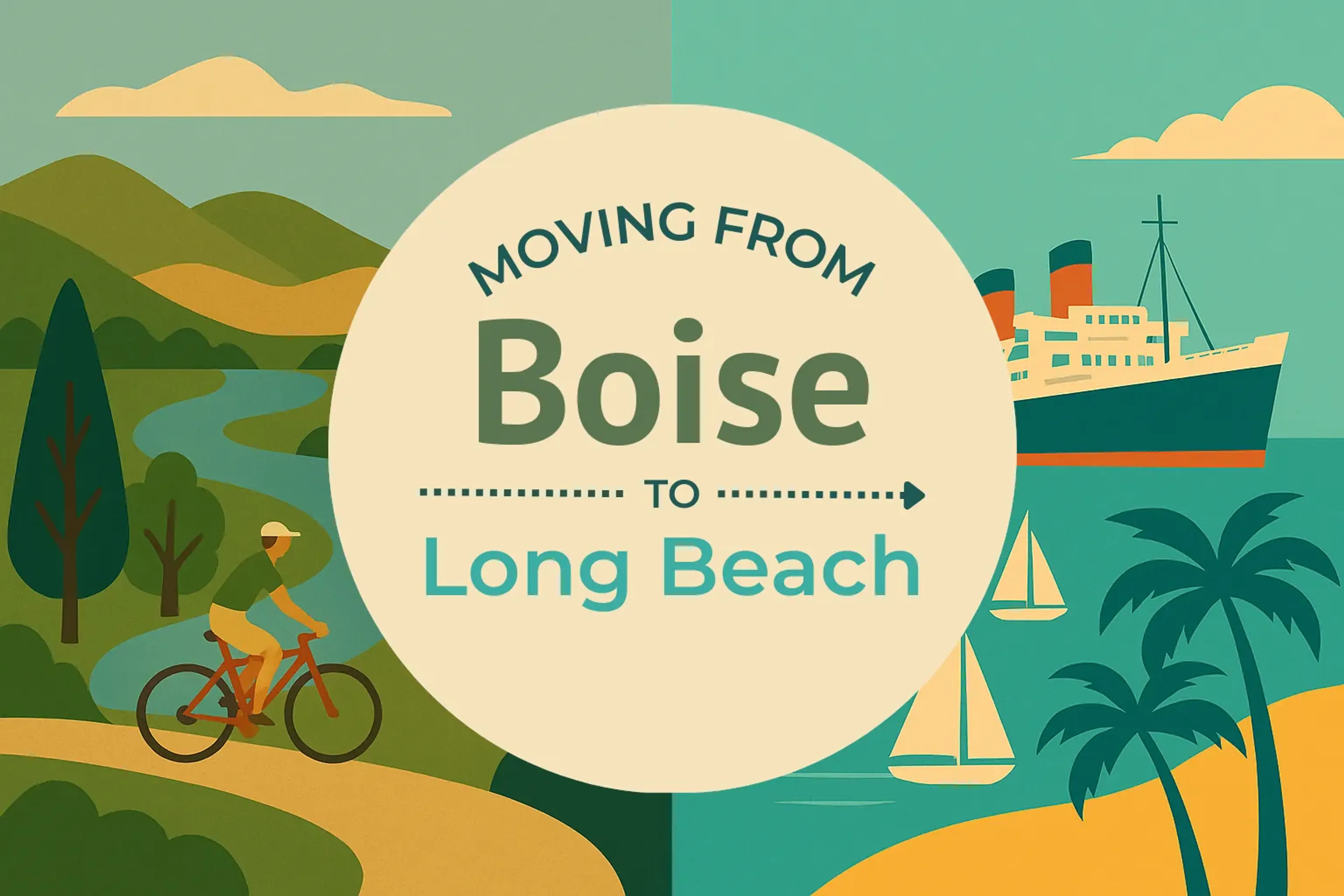 Side-by-side comparison of Boise to Long Beach moving companies