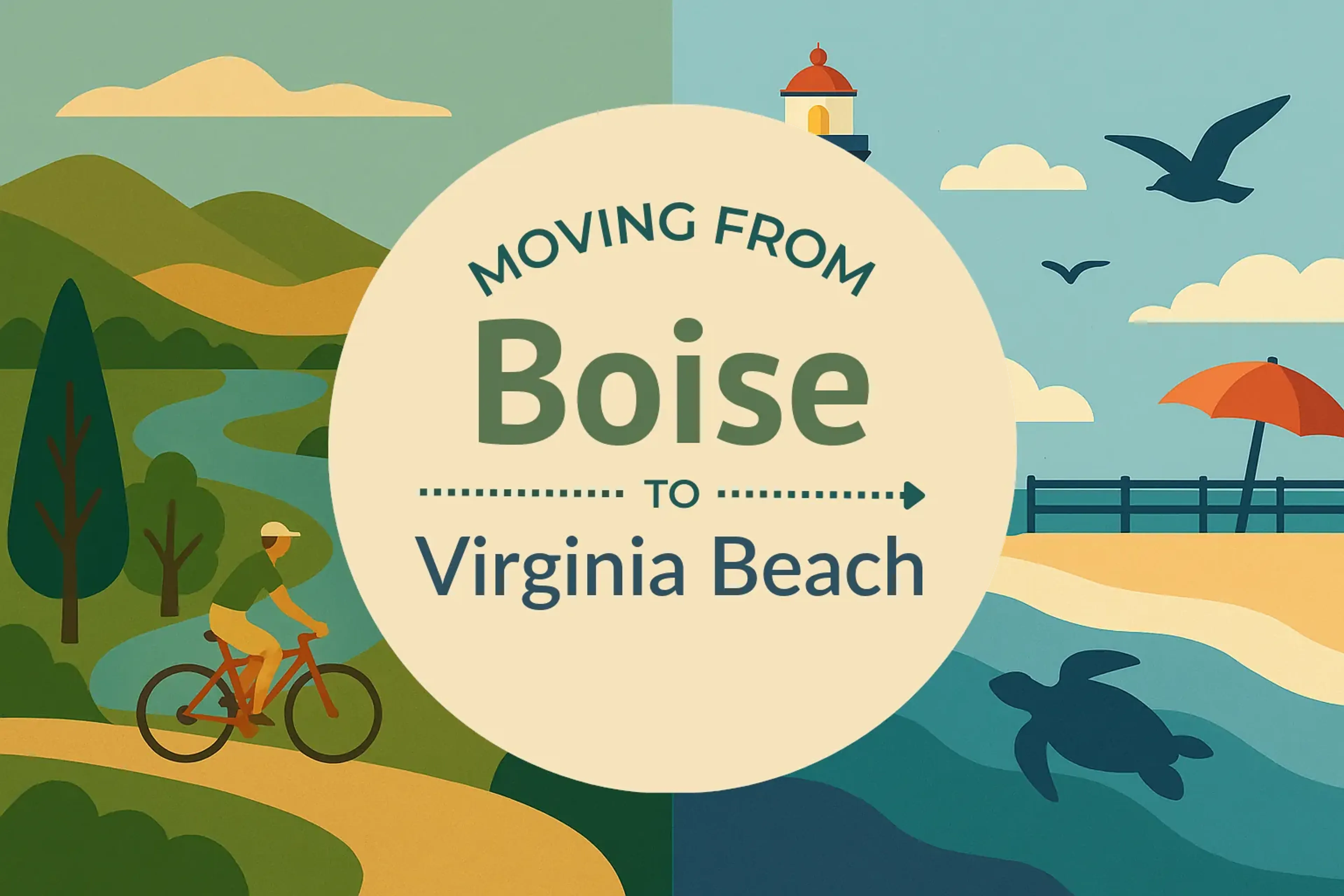 Side-by-side comparison of Boise to Virginia Beach moving companies