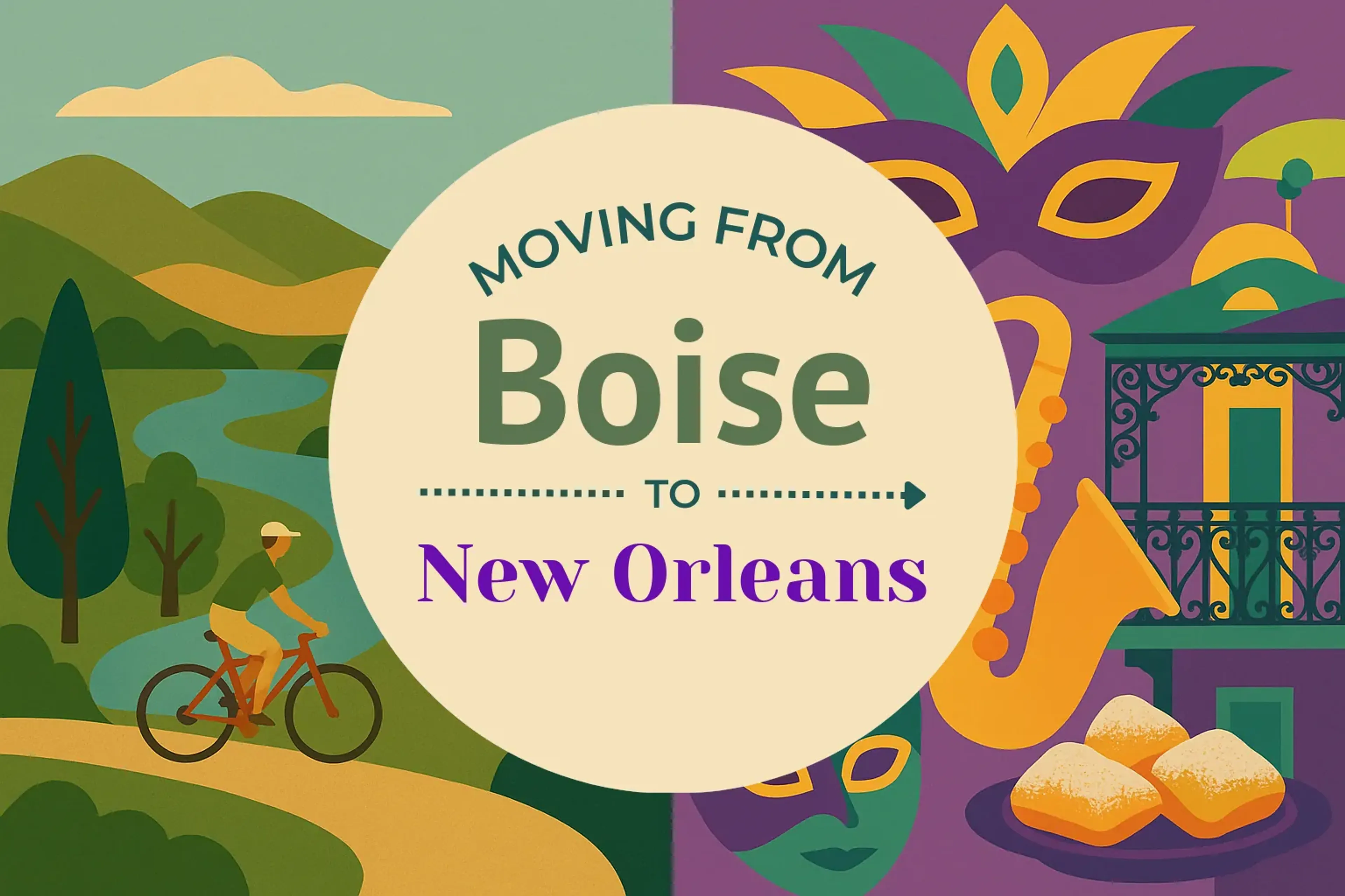 Side-by-side comparison of Boise to New Orleans moving companies