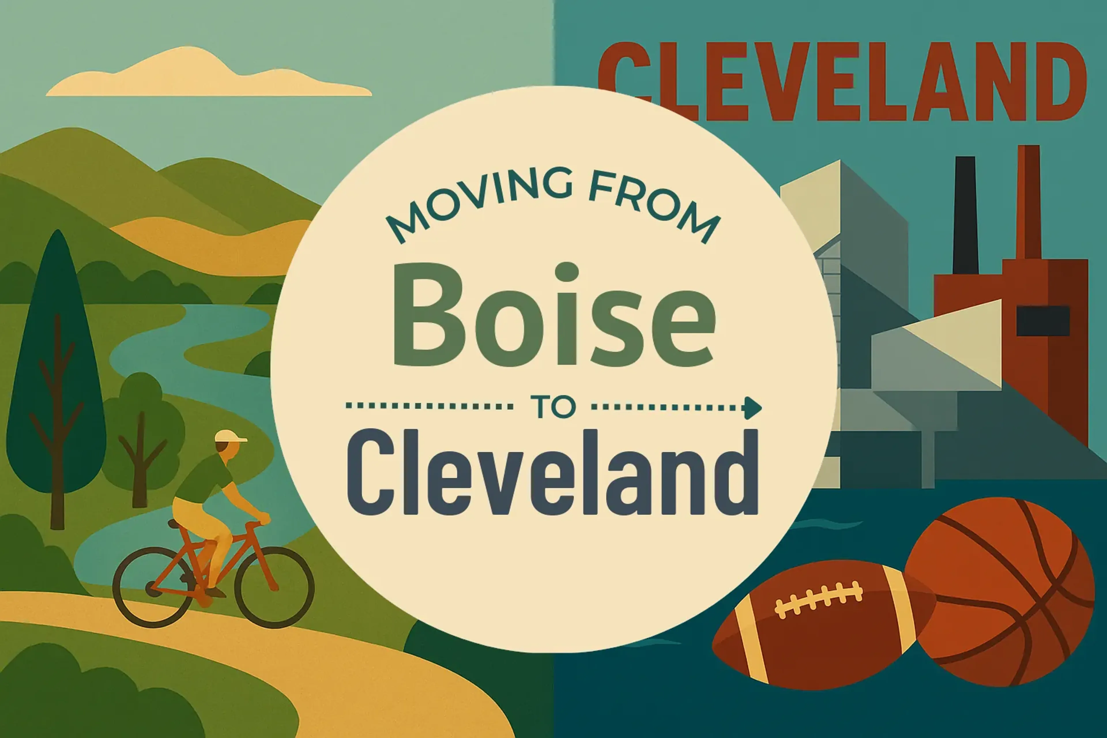 Side-by-side comparison of Boise to Cleveland moving companies