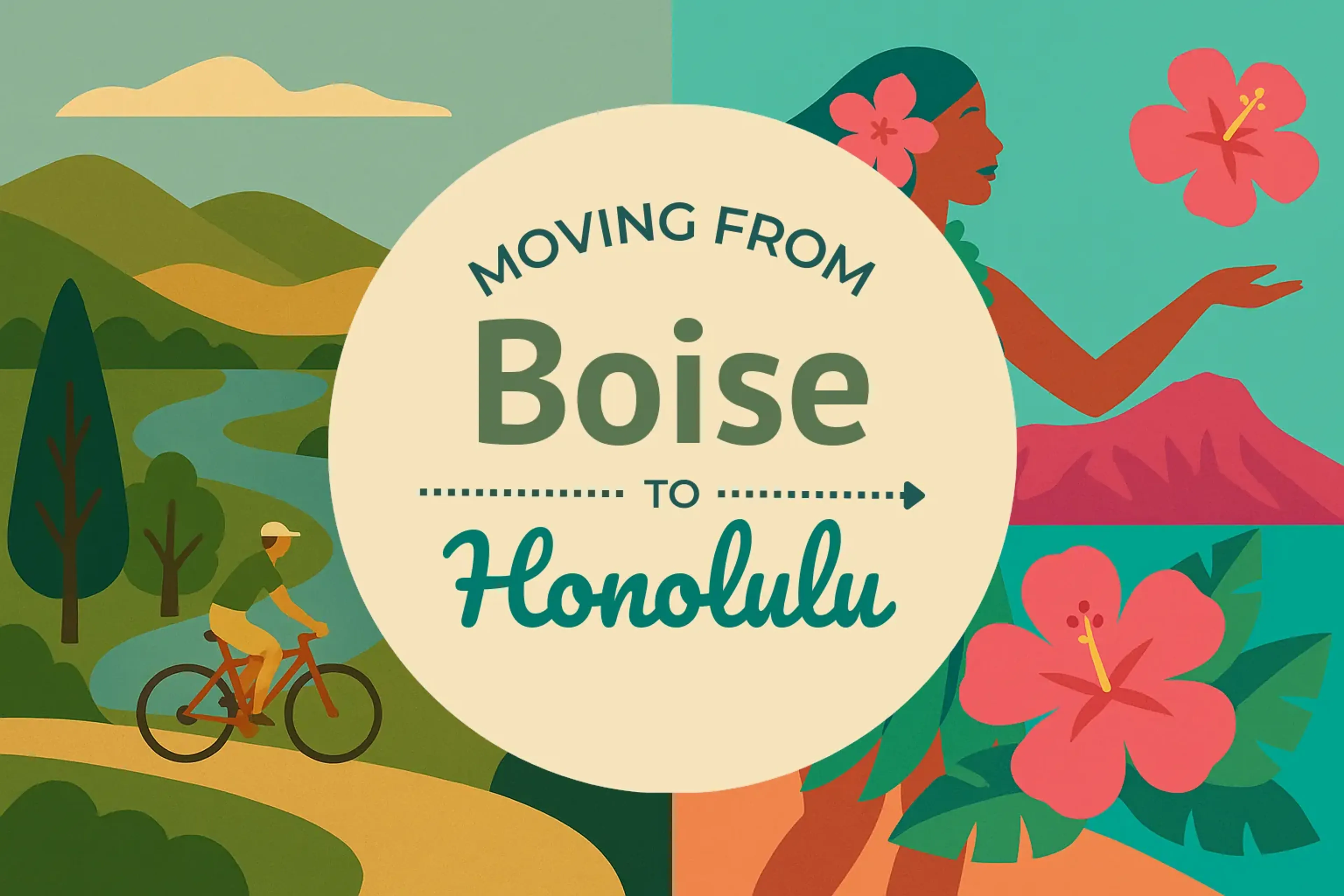 Side-by-side comparison of Boise to Honolulu moving companies