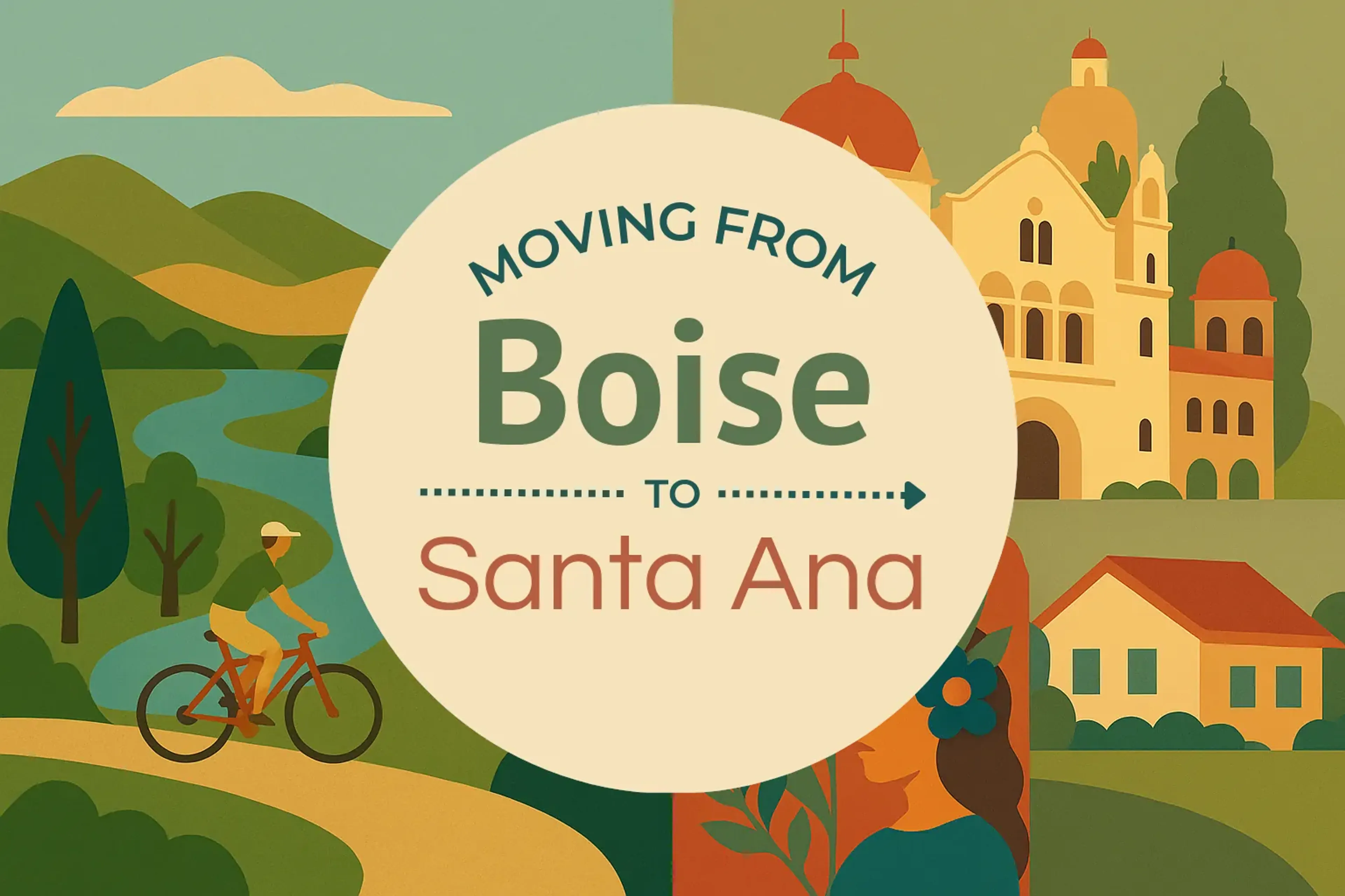 Side-by-side comparison of Boise to Santa Ana moving companies