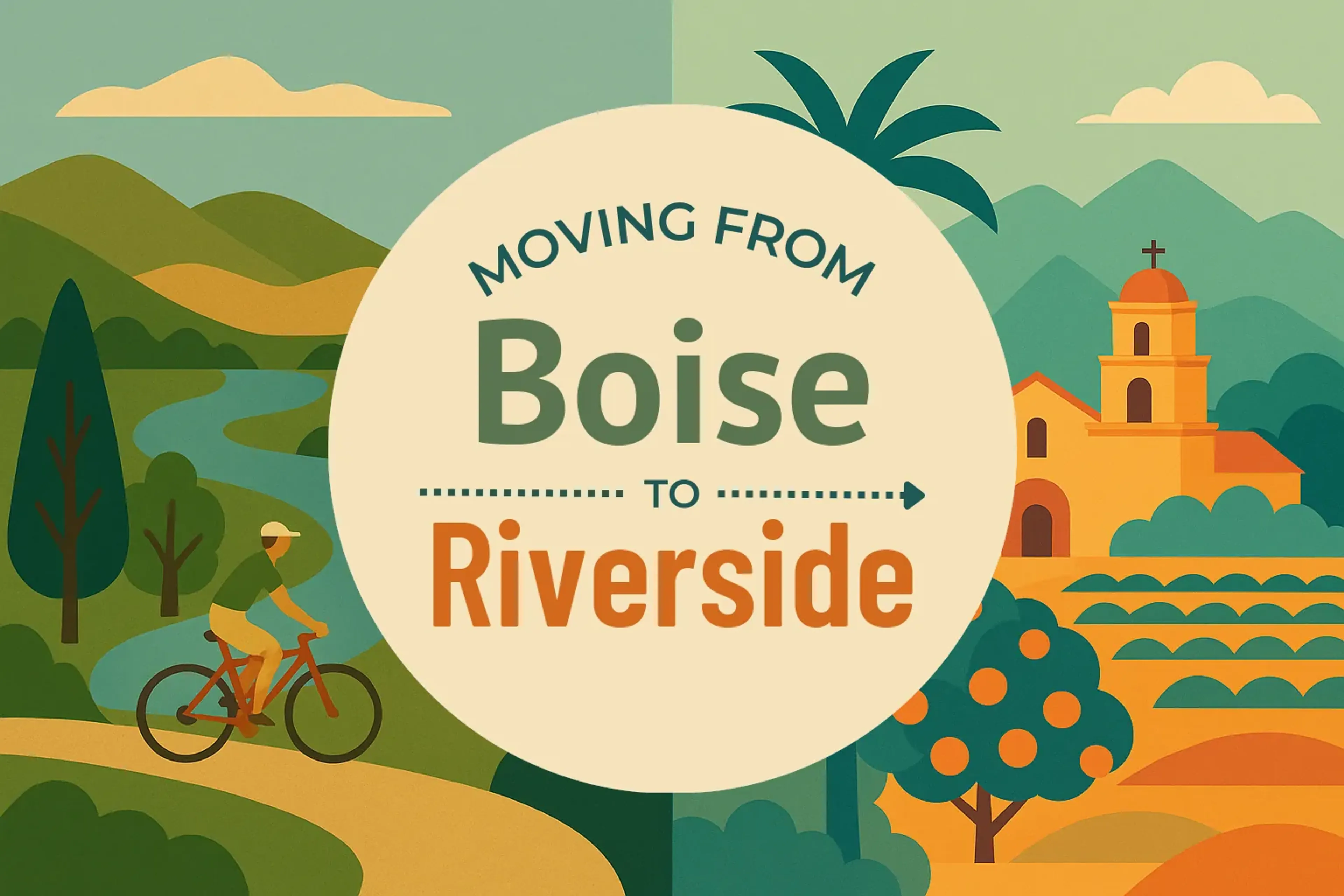 Side-by-side comparison of Boise to Riverside moving companies