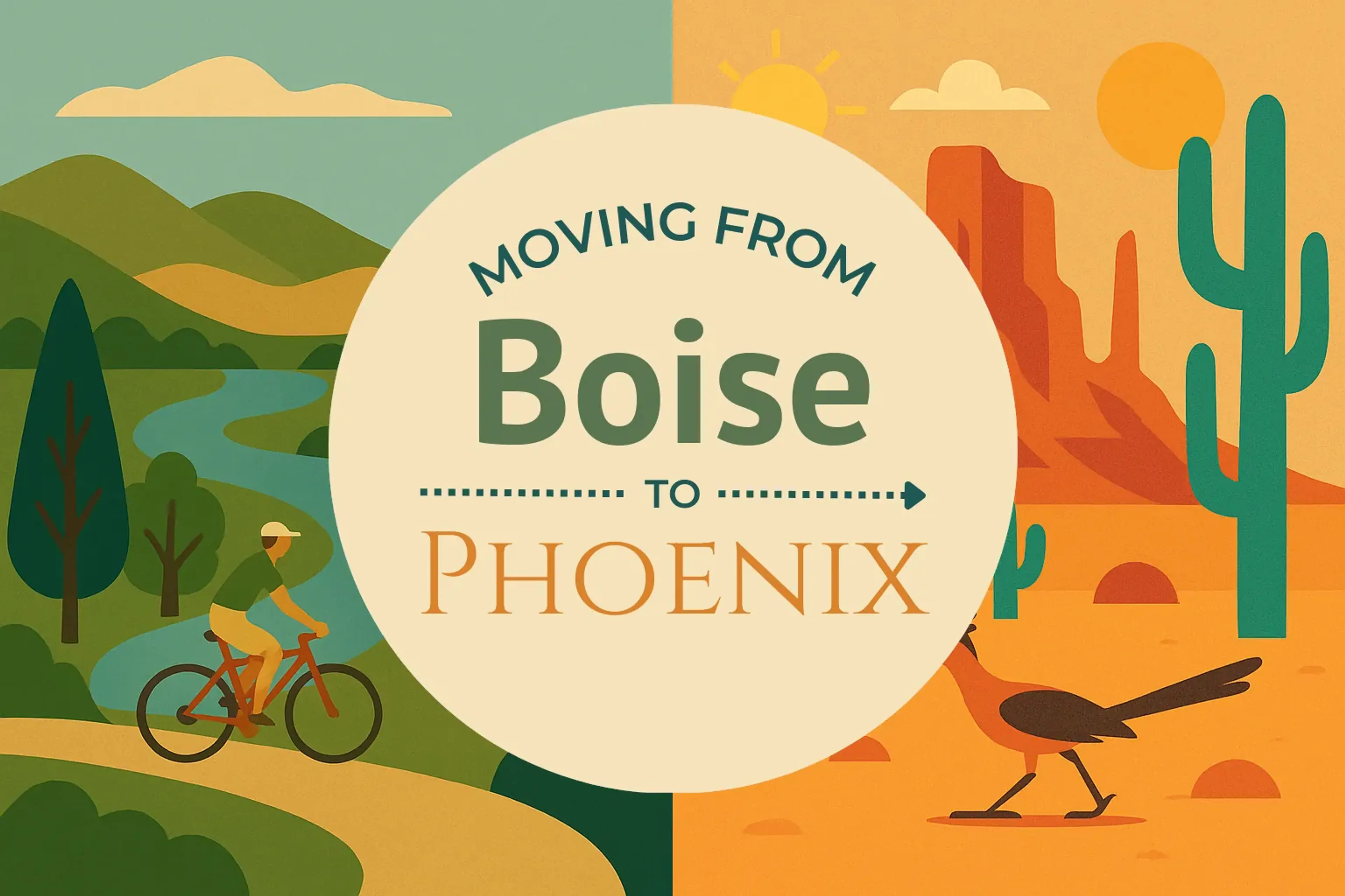 Side-by-side comparison of Boise to Phoenix moving companies