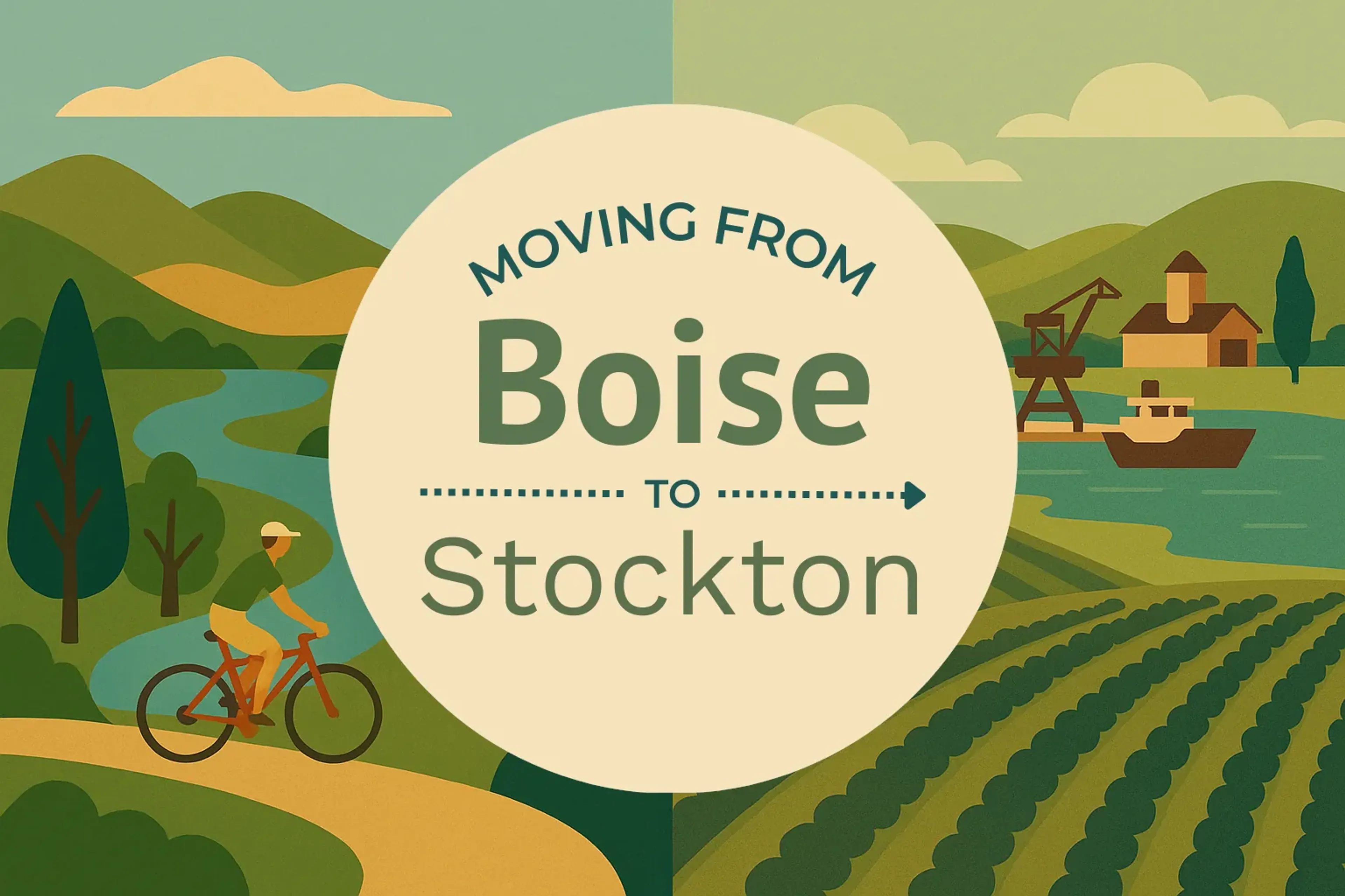 Side-by-side comparison of Boise to Stockton moving companies