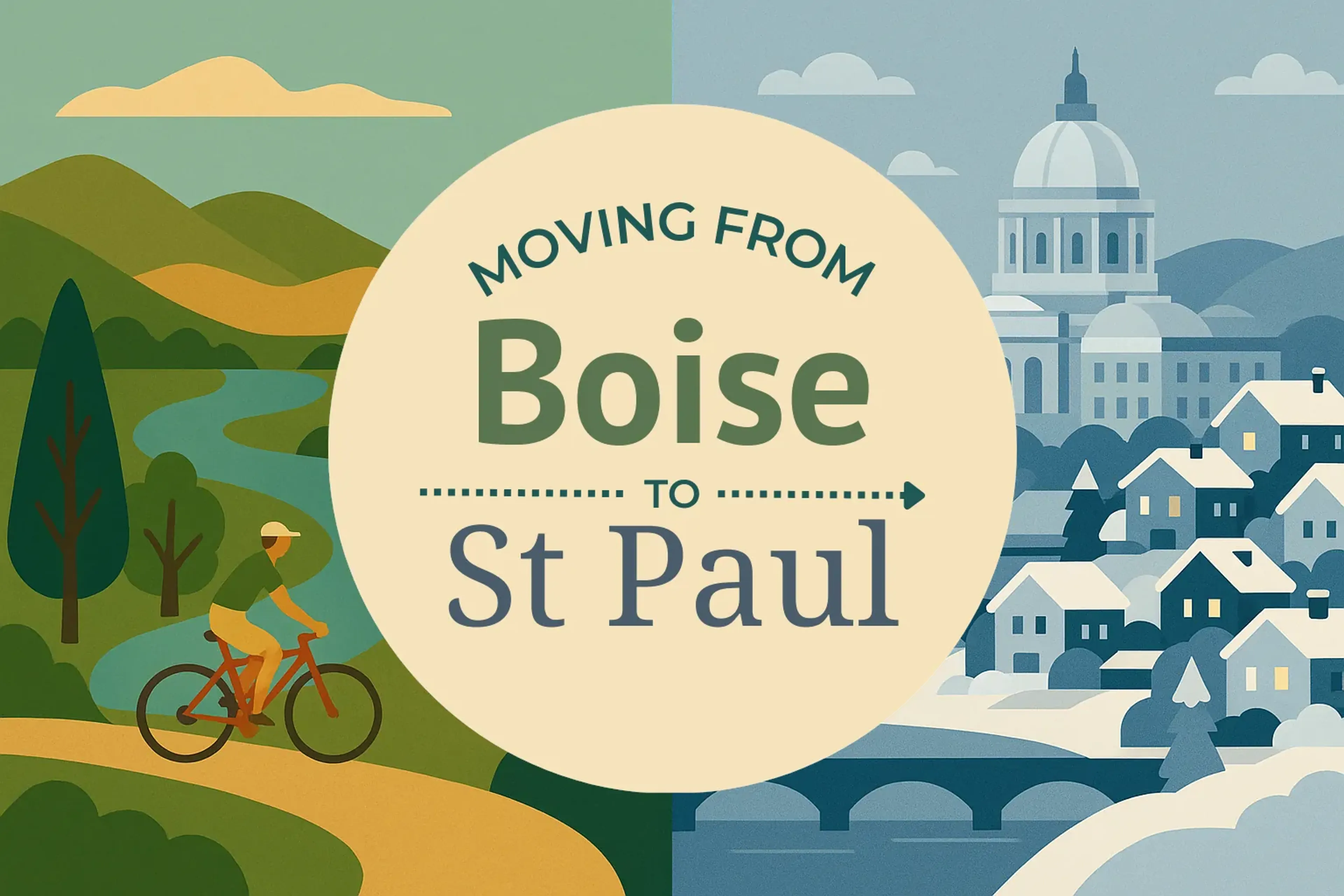 Side-by-side comparison of Boise to St. Paul moving companies