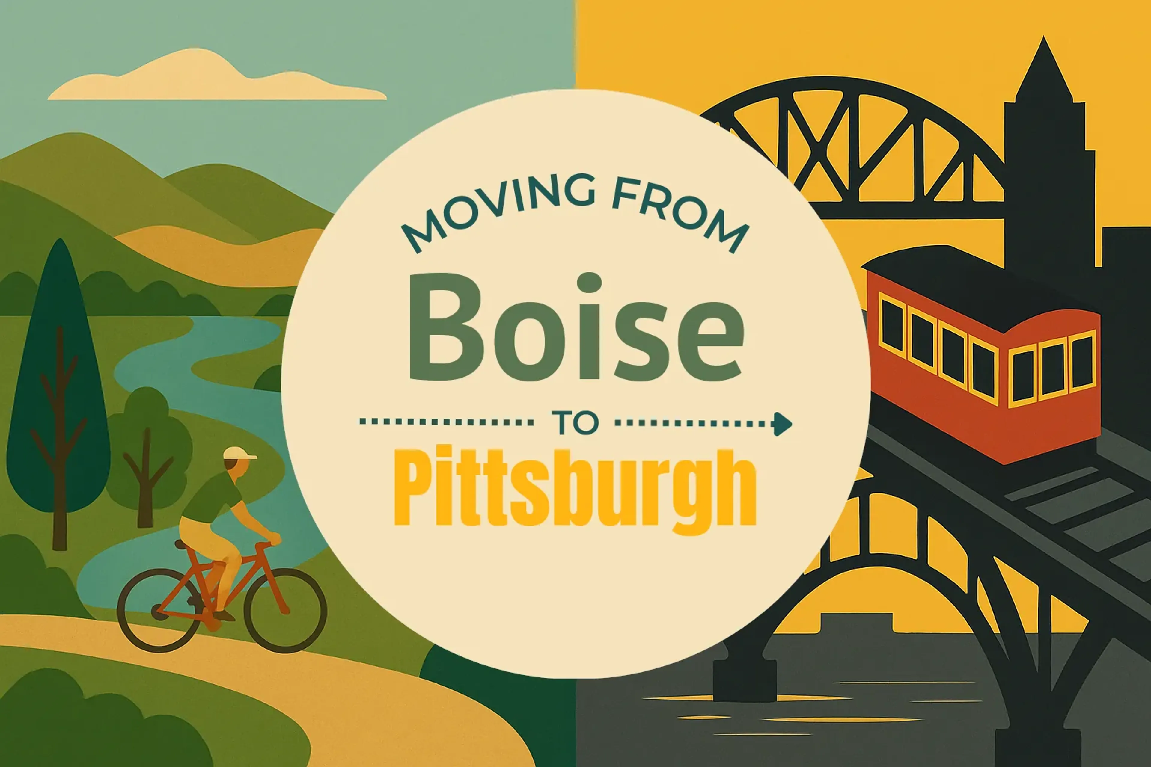 Side-by-side comparison of Boise to Pittsburgh moving companies