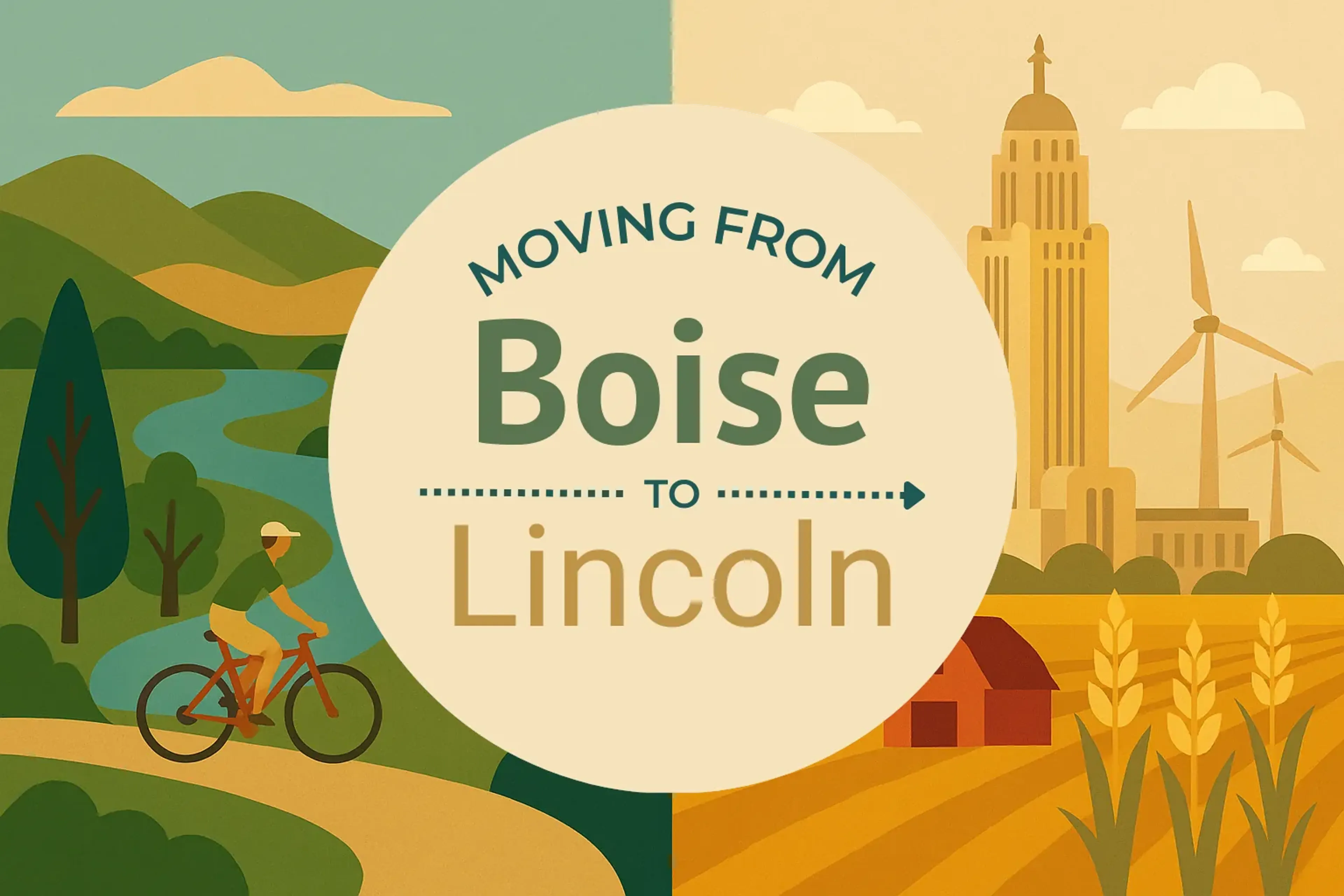 Side-by-side comparison of Boise to Lincoln moving companies