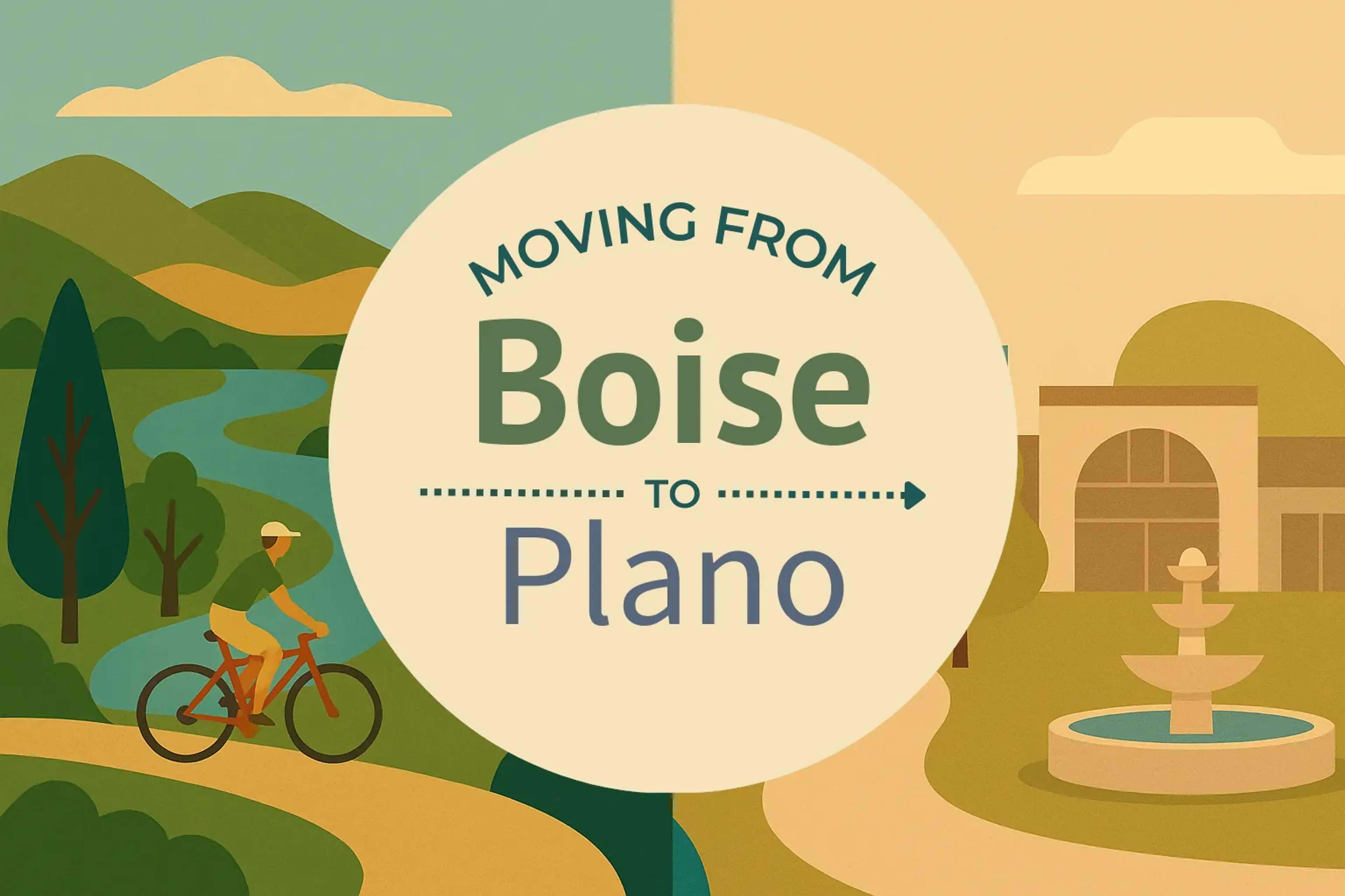 Side-by-side comparison of Boise to Plano moving companies