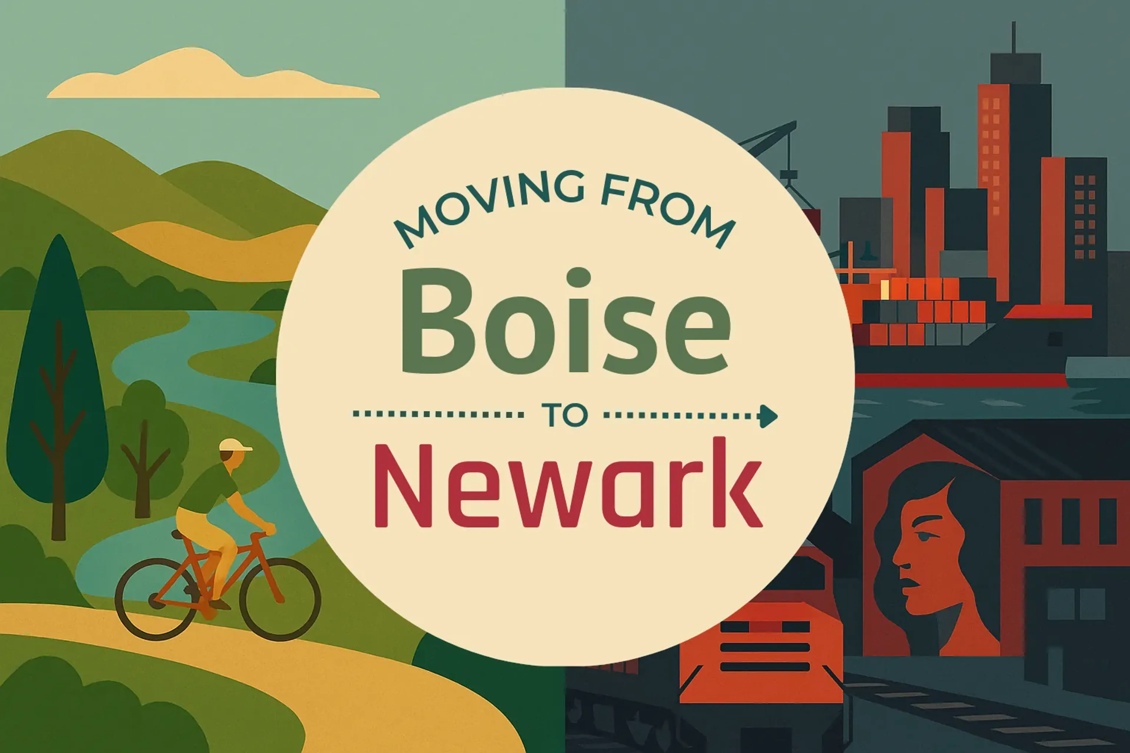 Side-by-side comparison of Boise to Newark moving companies