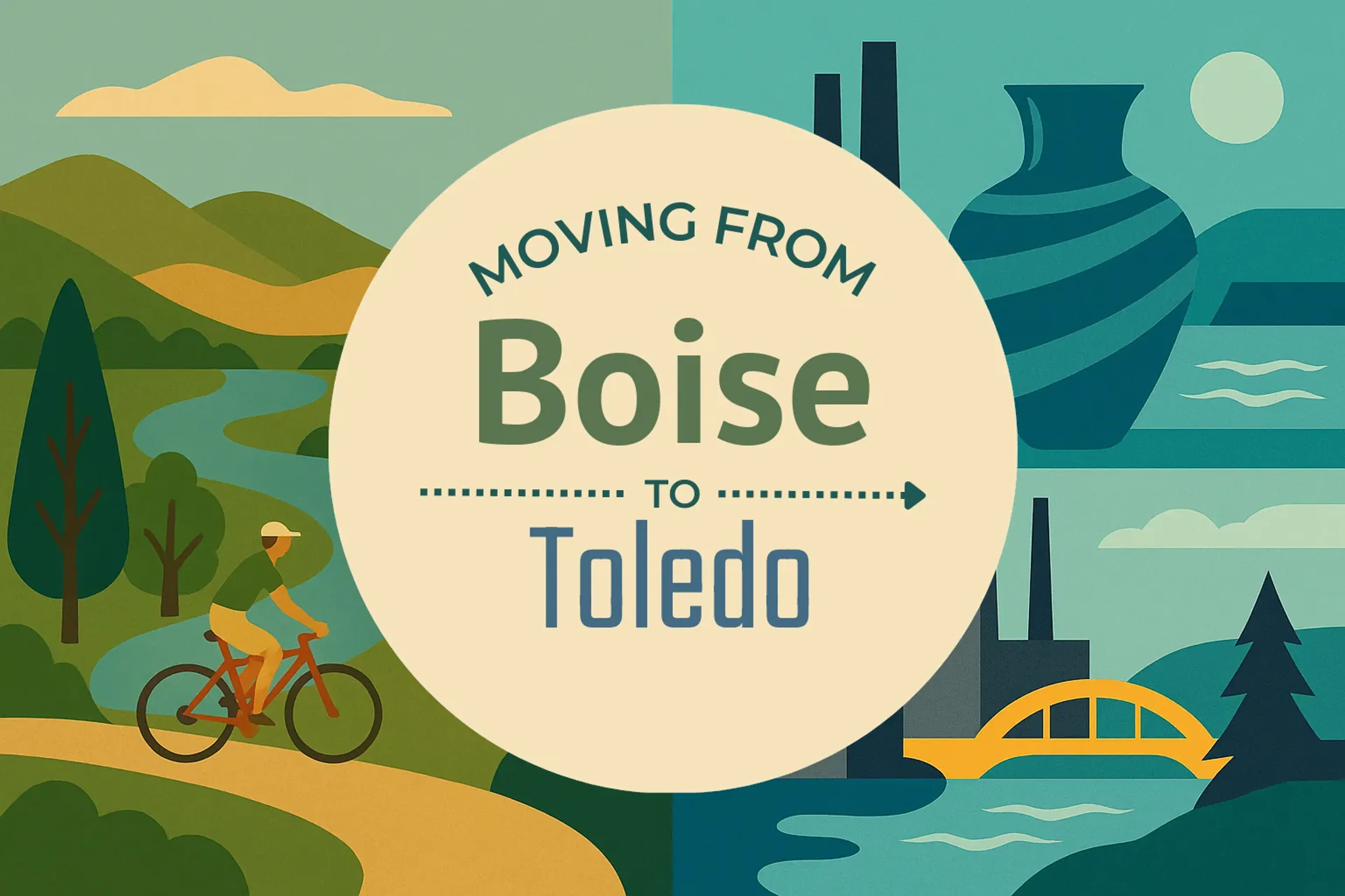 Side-by-side comparison of Boise to Toledo moving companies