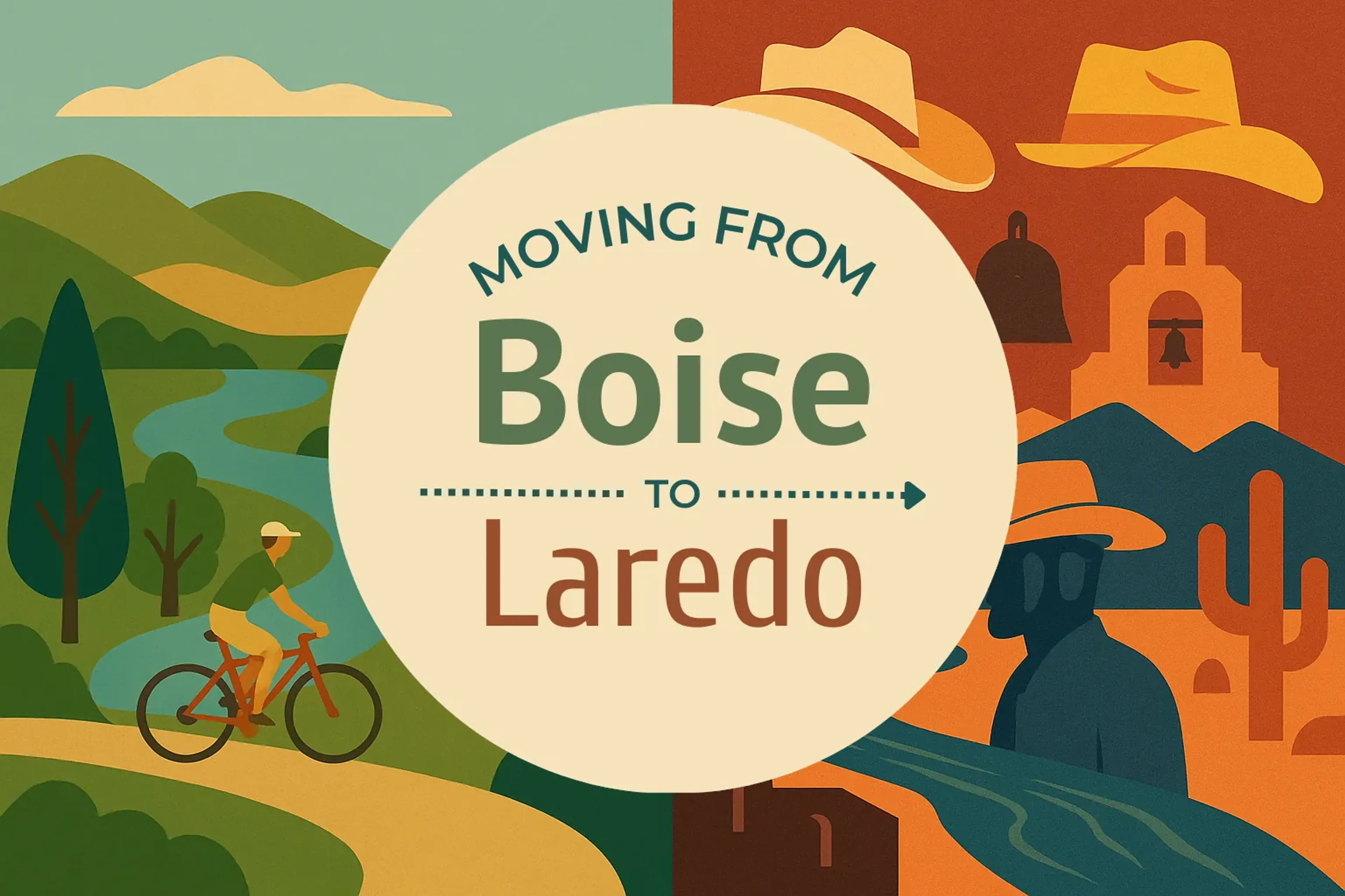 Side-by-side comparison of Boise to Laredo moving companies