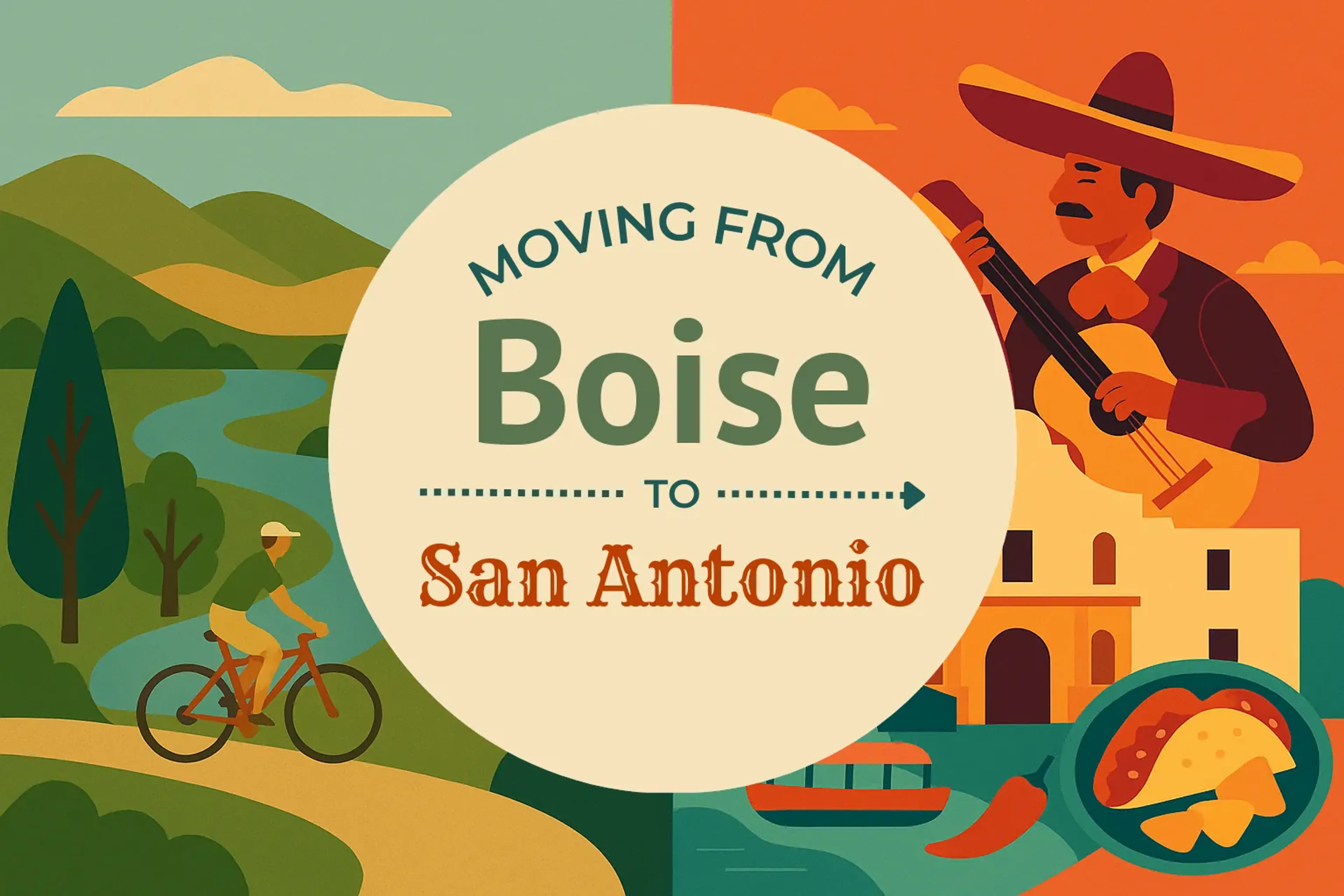 Side-by-side comparison of Boise to San Antonio moving companies