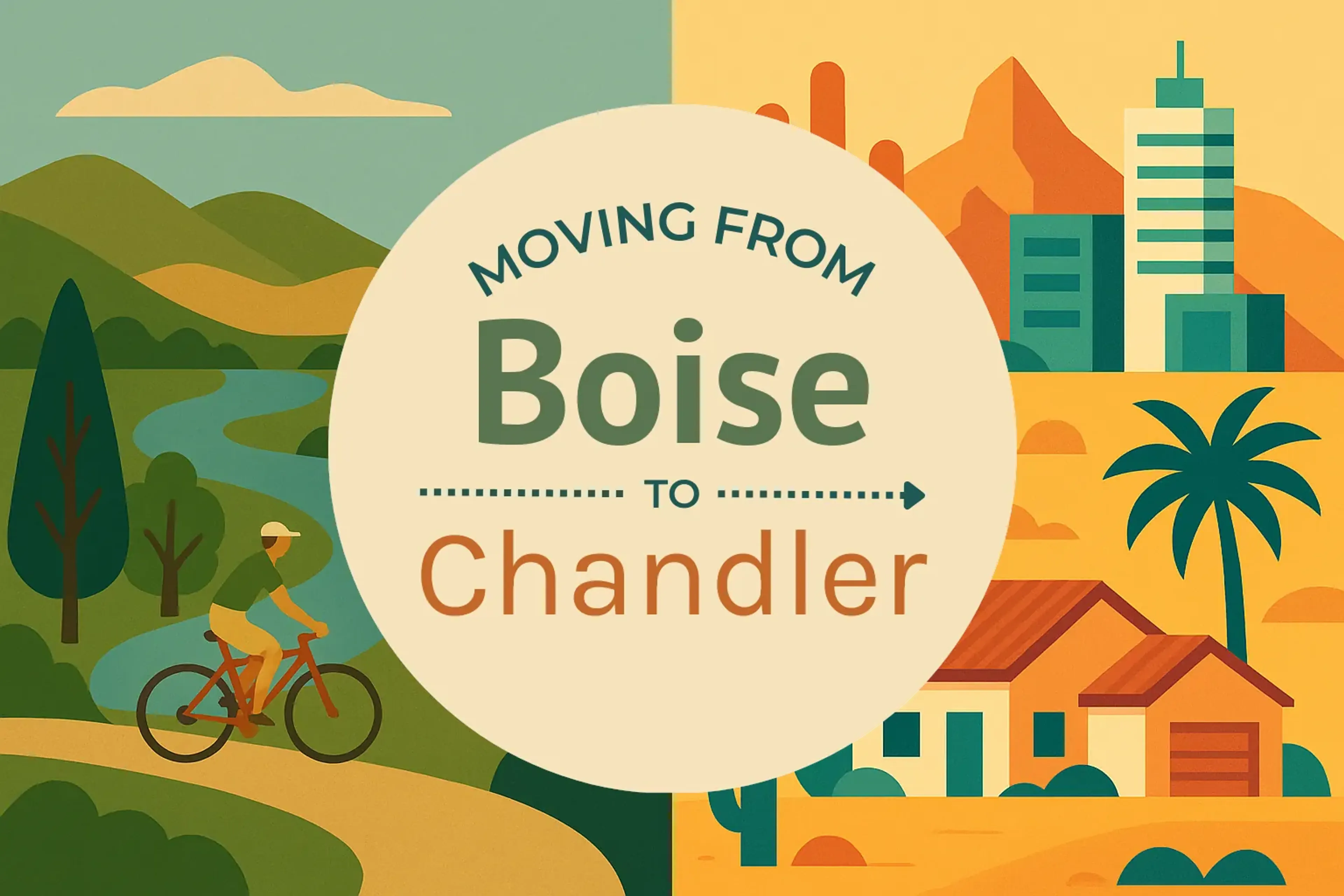 Side-by-side comparison of Boise to Chandler moving companies