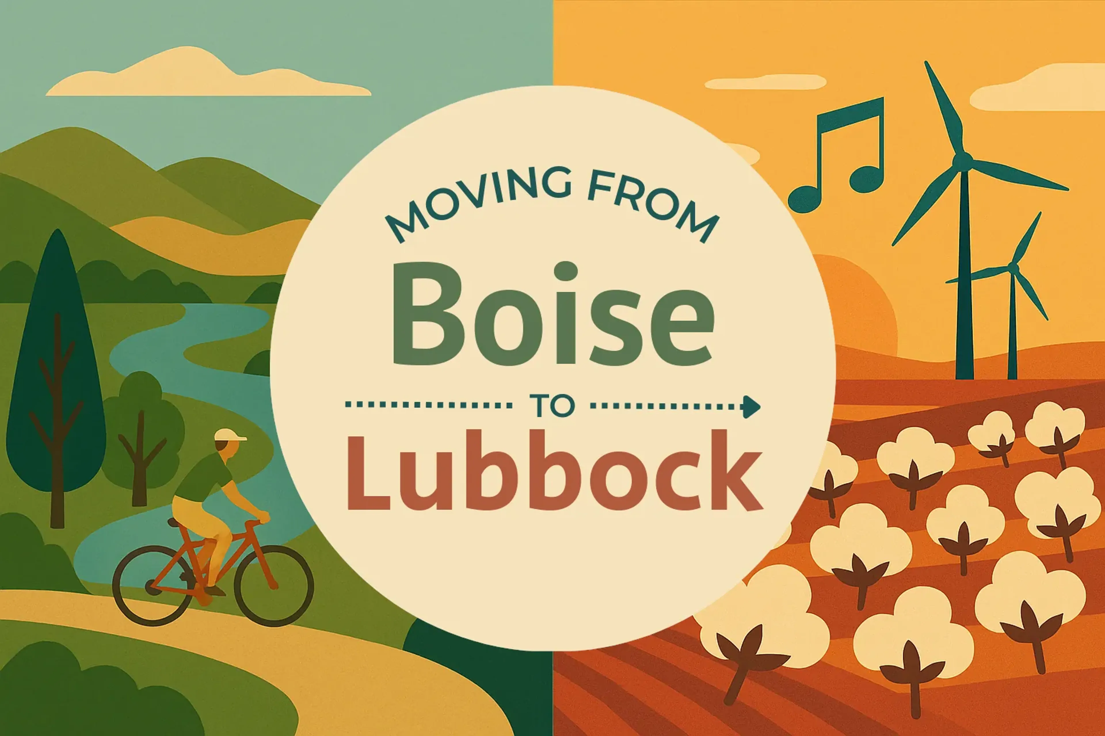 Side-by-side comparison of Boise to Lubbock moving companies