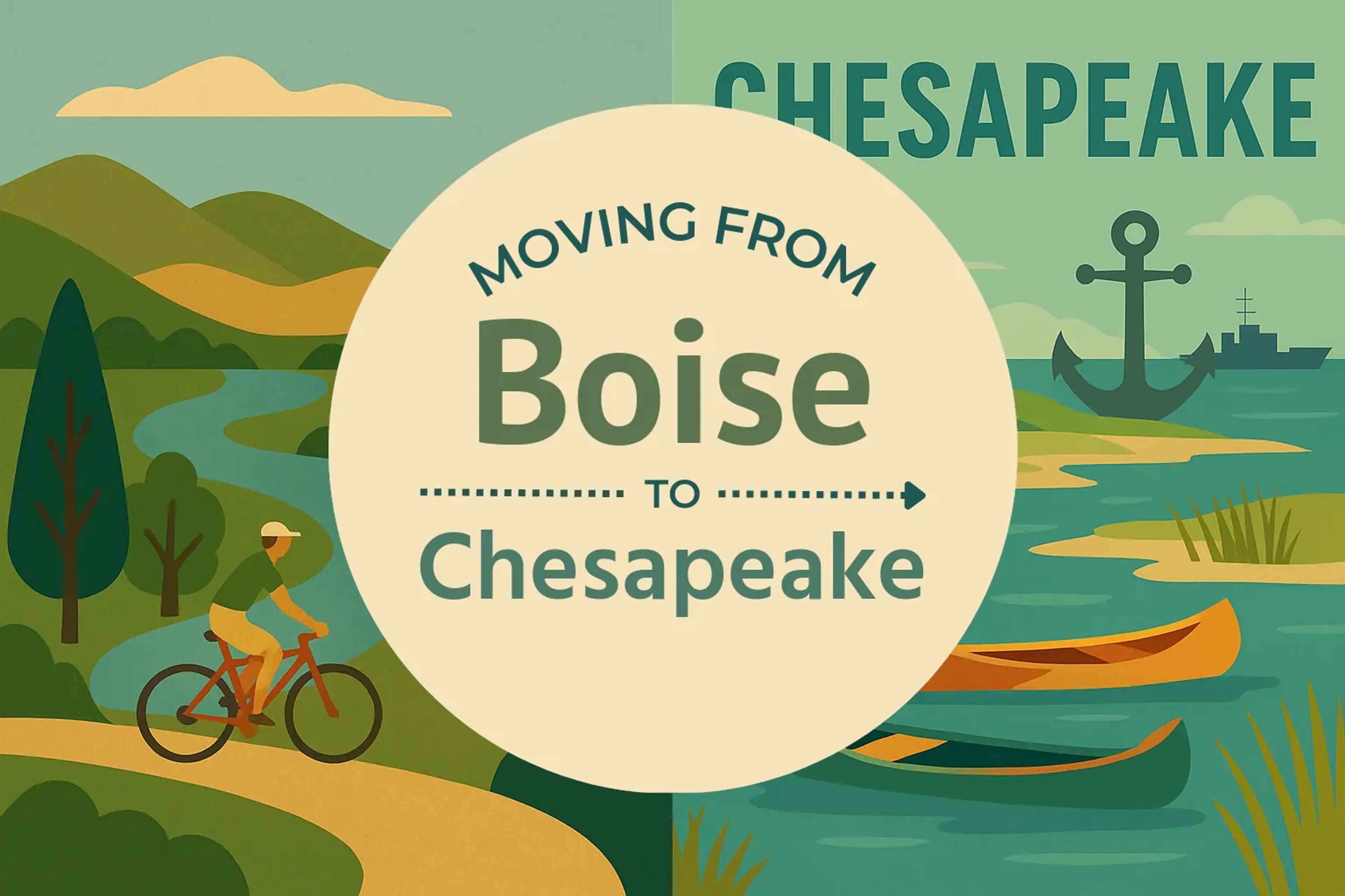 Side-by-side comparison of Boise to Chesapeake moving companies
