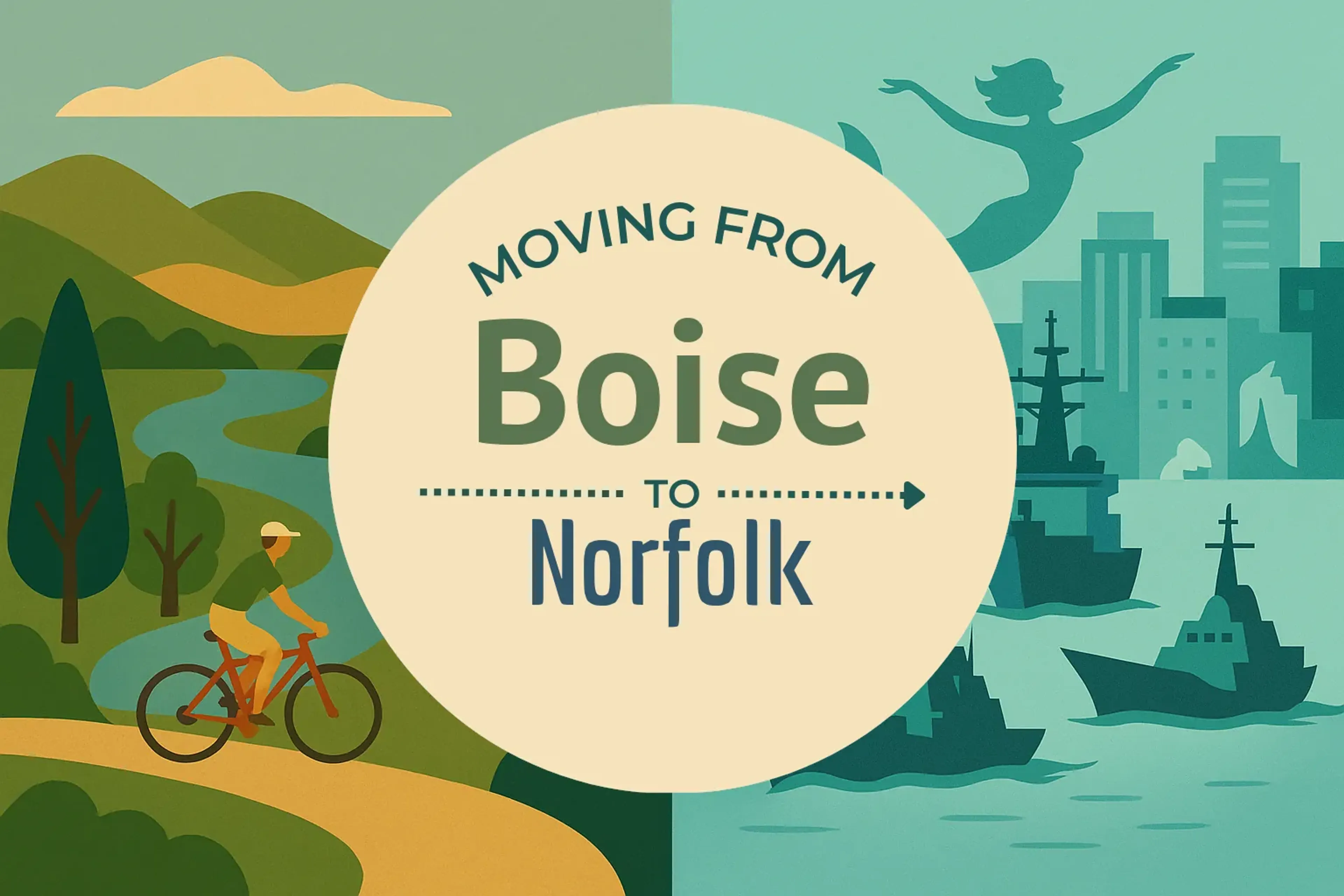 Side-by-side comparison of Boise to Norfolk moving companies