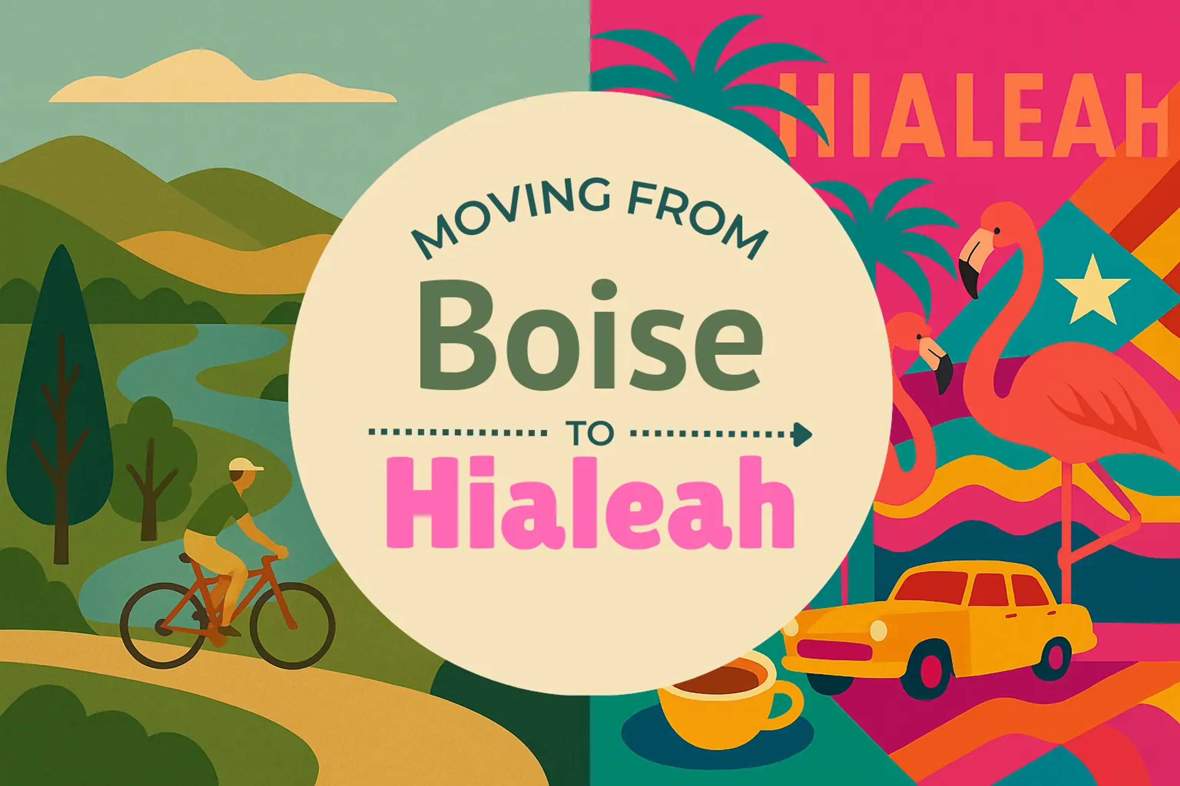 Side-by-side comparison of Boise to Hialeah moving companies