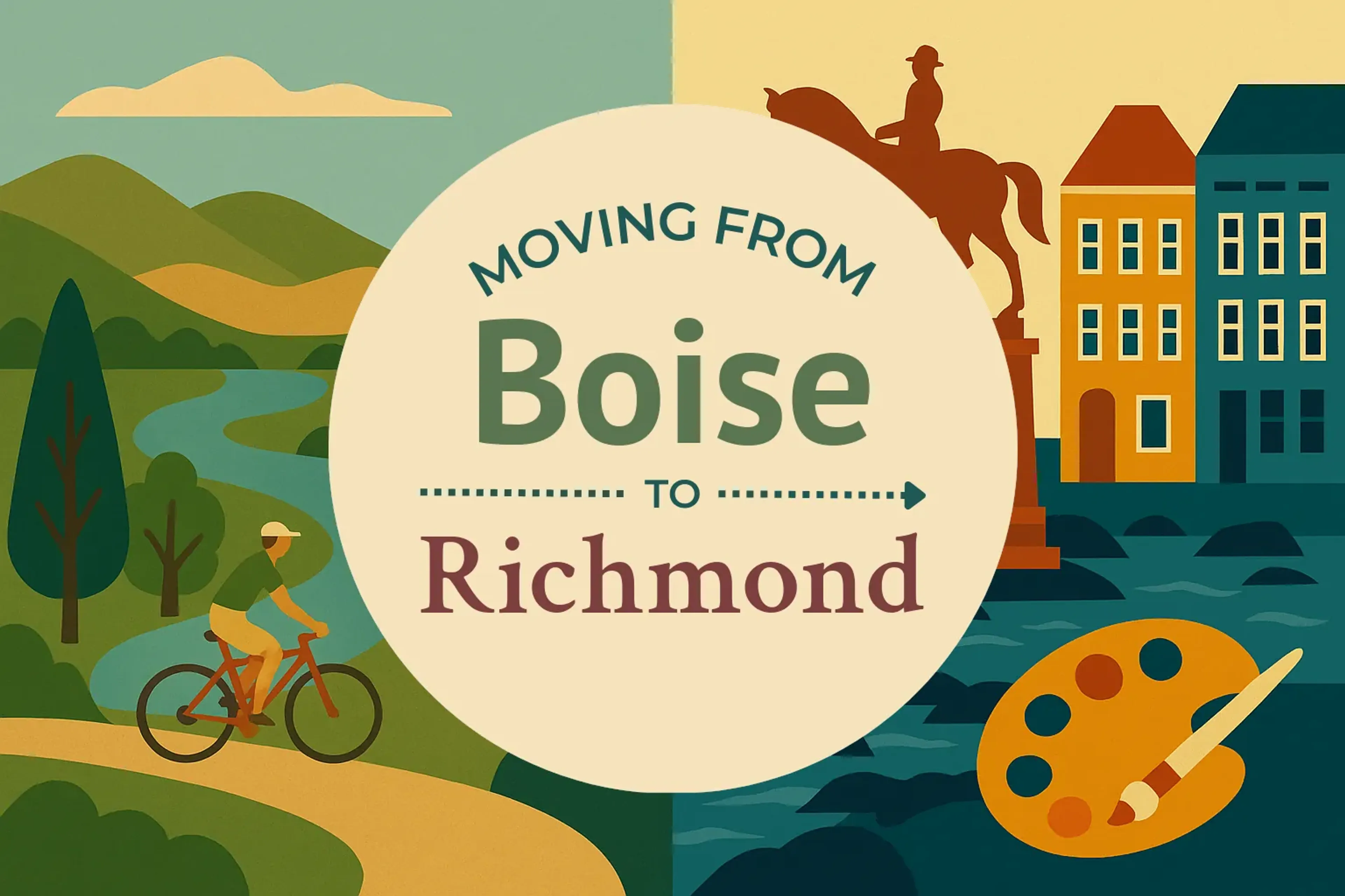 Side-by-side comparison of Boise to Richmond moving companies