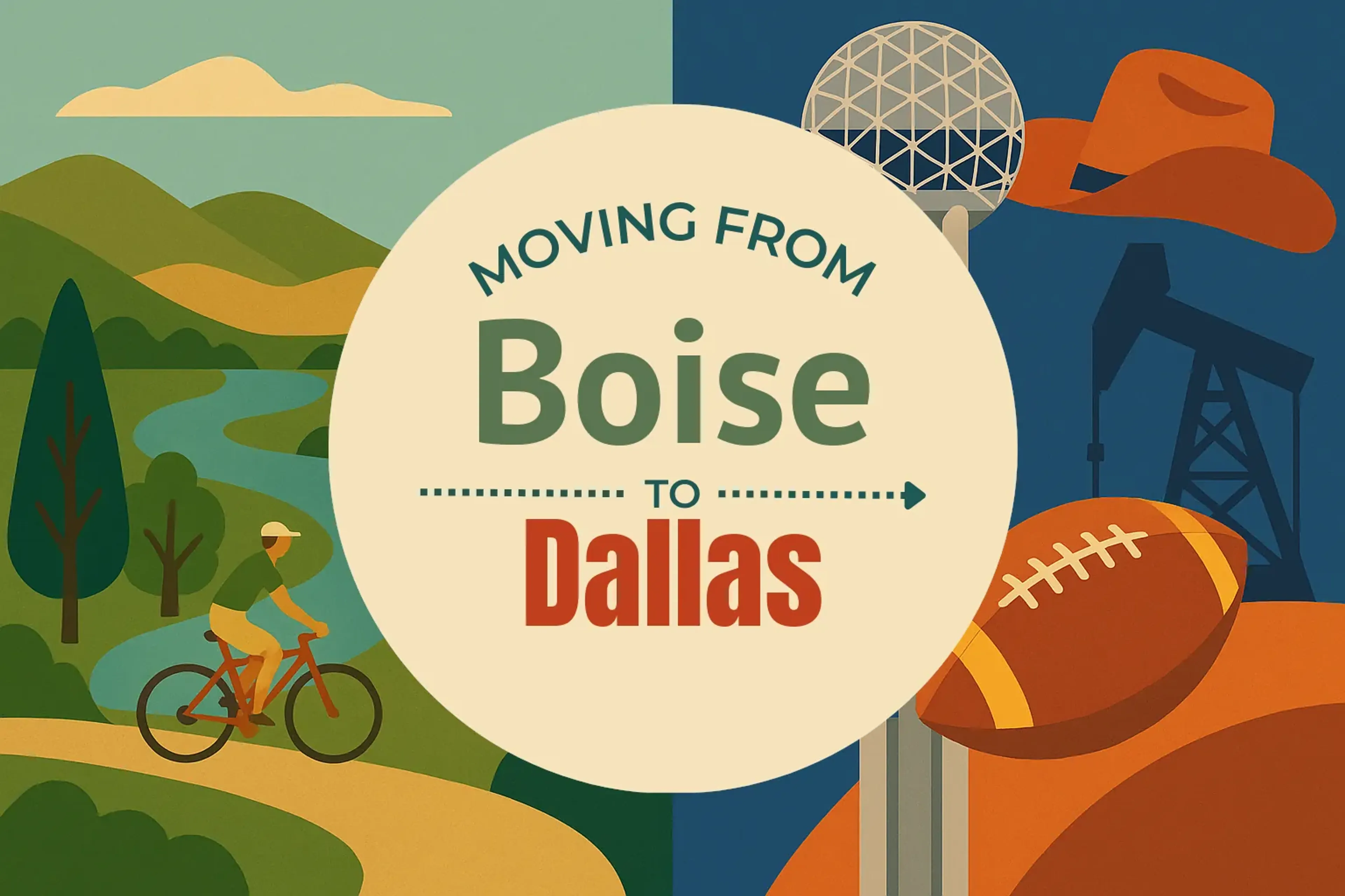 Side-by-side comparison of Boise to Dallas moving companies