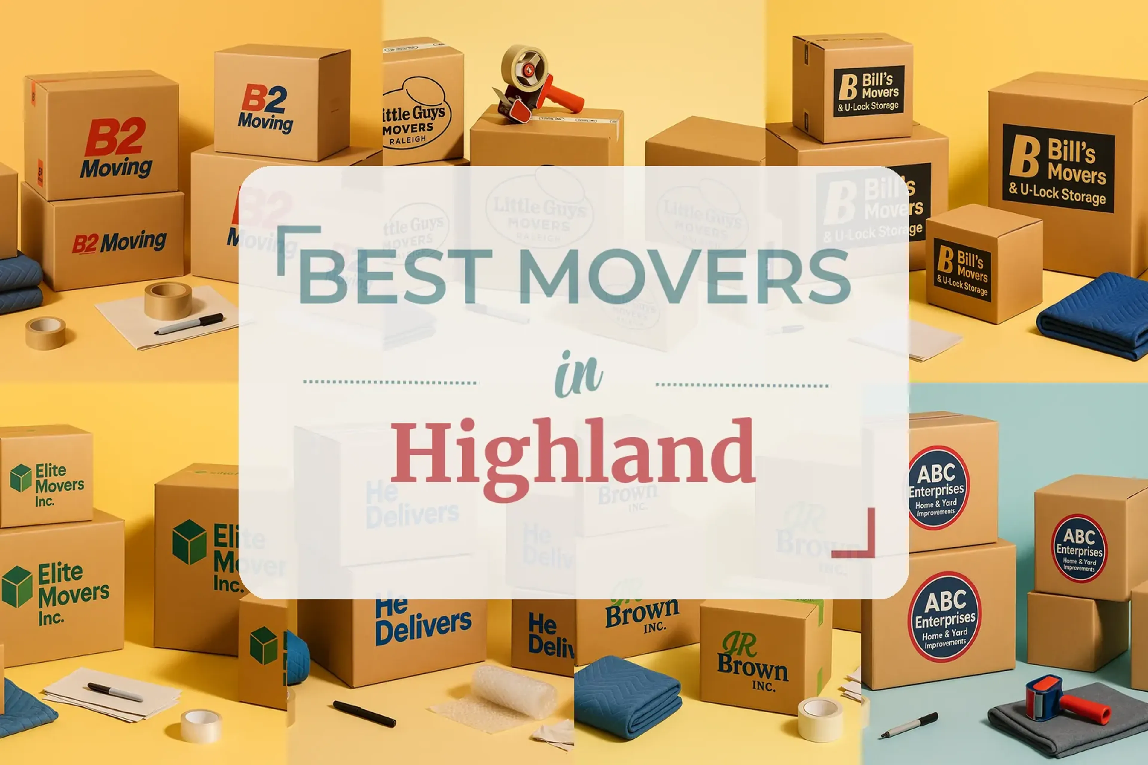 Side-by-side comparison of Highland moving companies