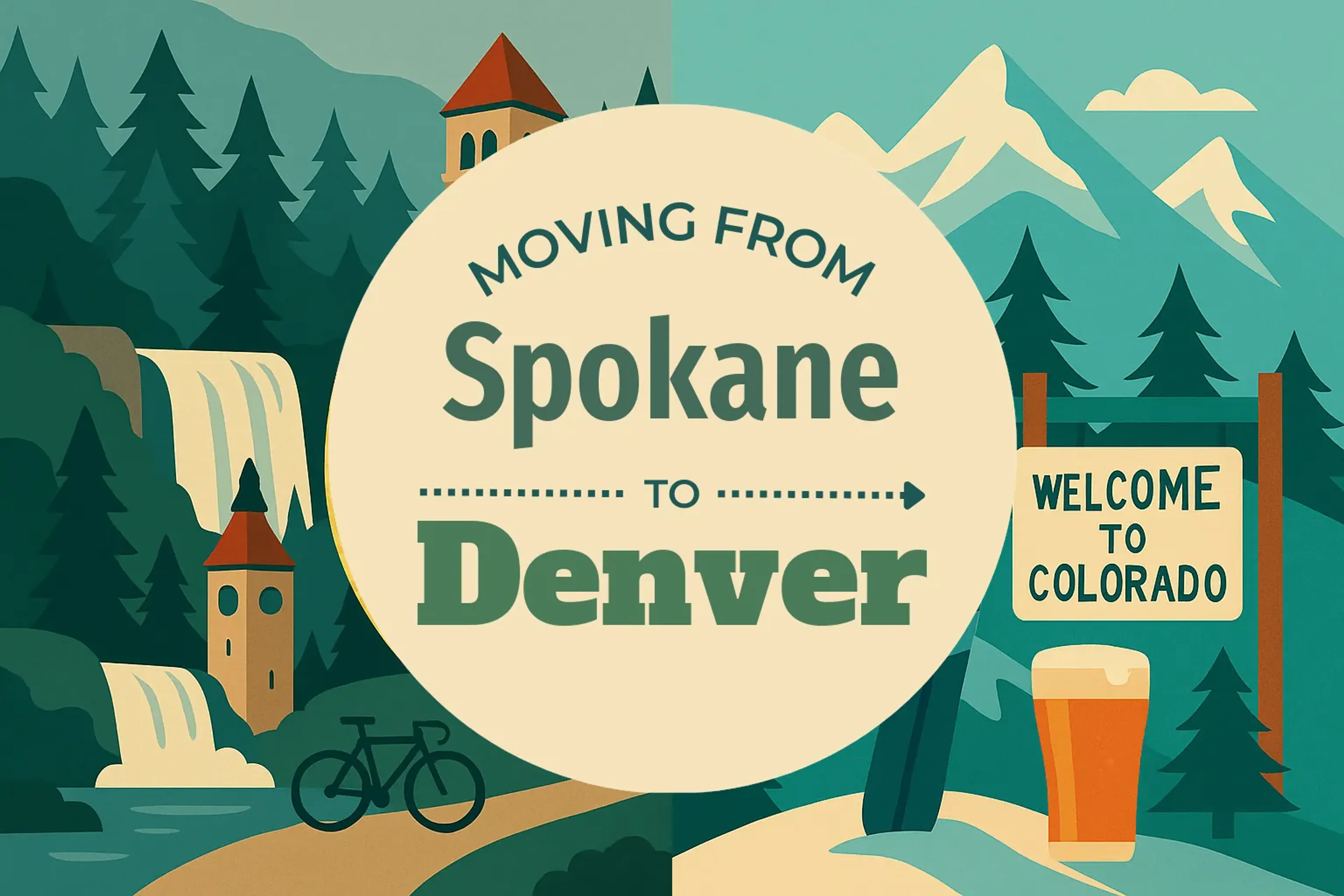 Side-by-side comparison of Spokane to Denver moving companies