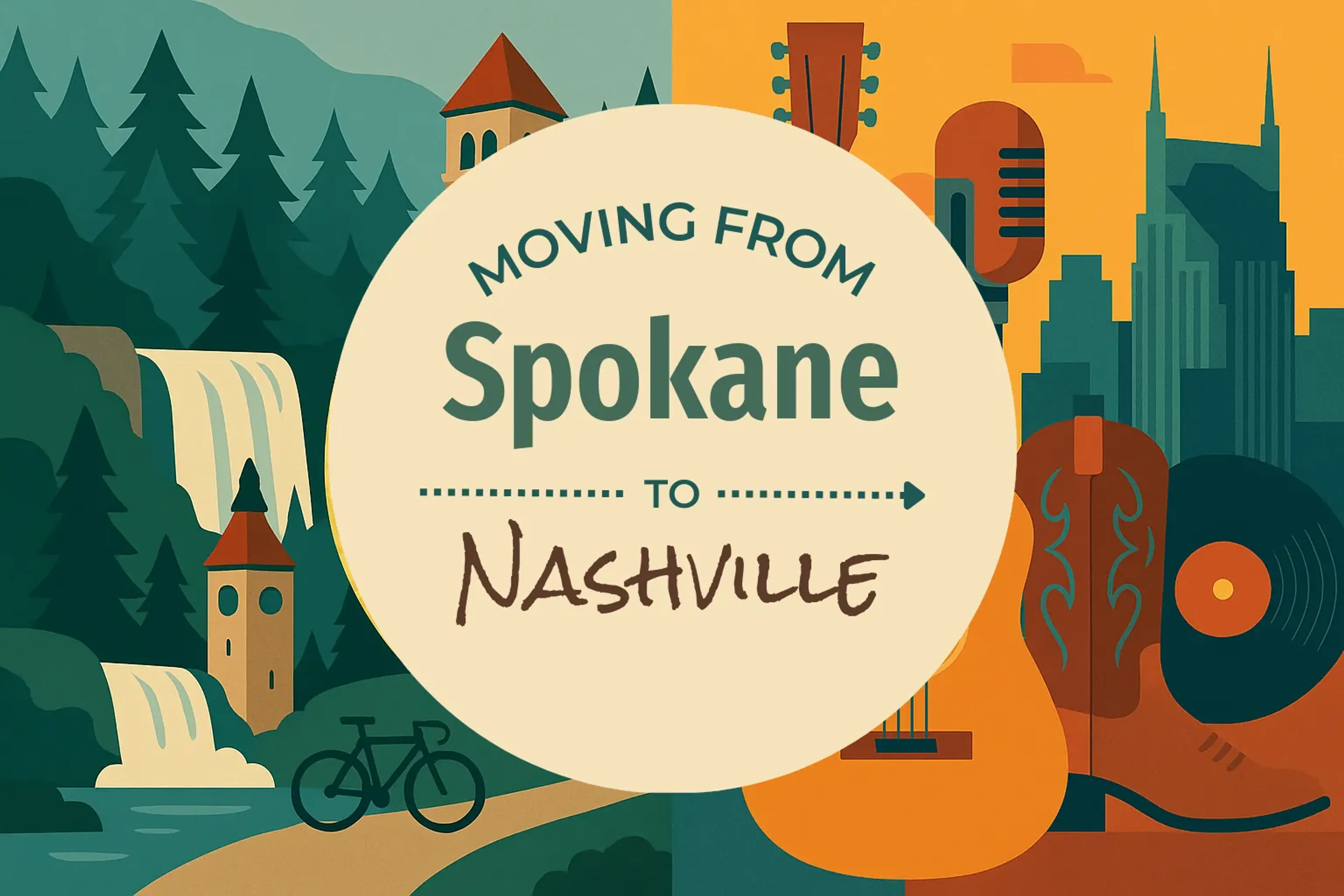 Side-by-side comparison of Spokane to Nashville moving companies