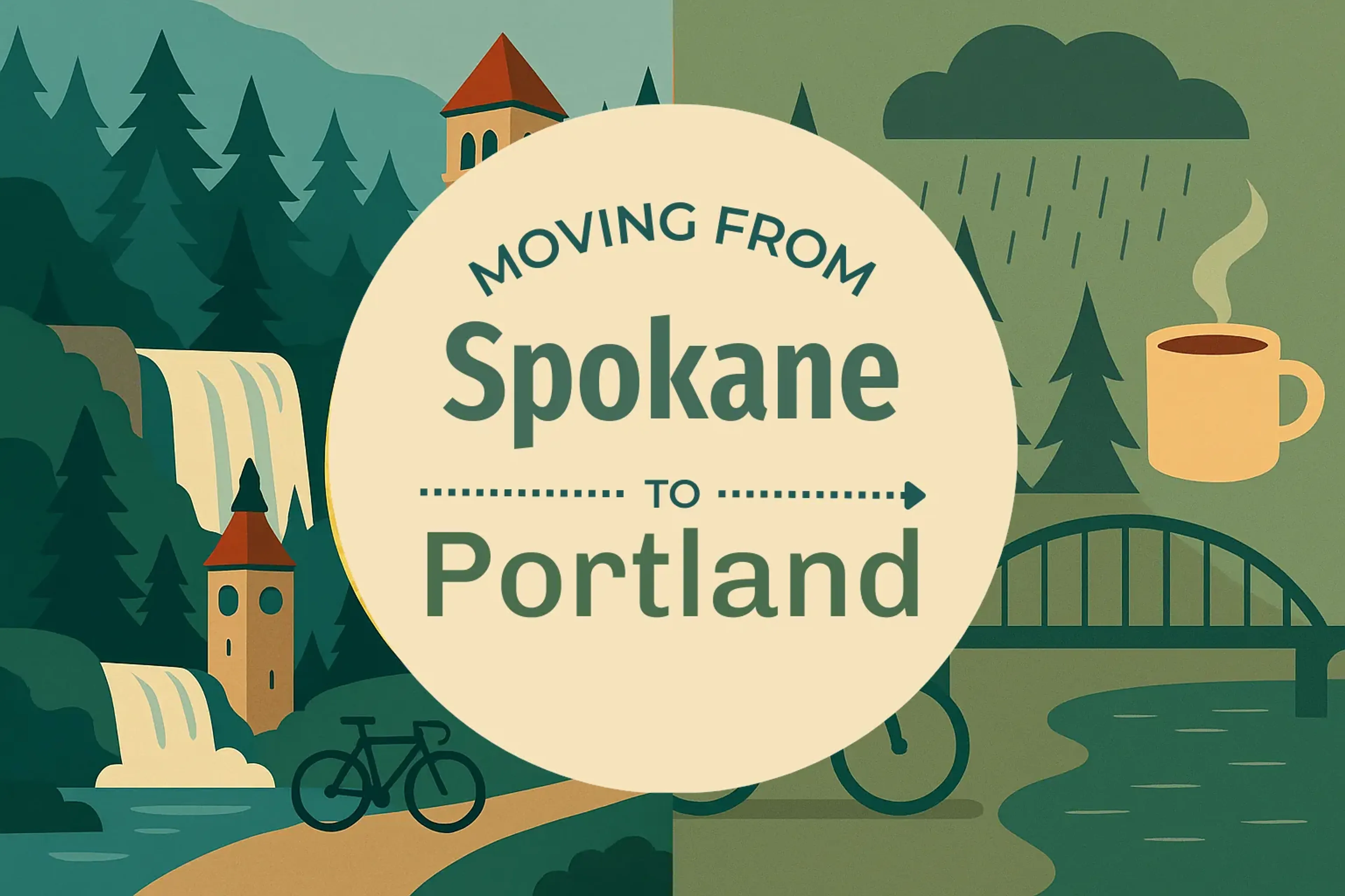 Side-by-side comparison of Spokane to Portland moving companies