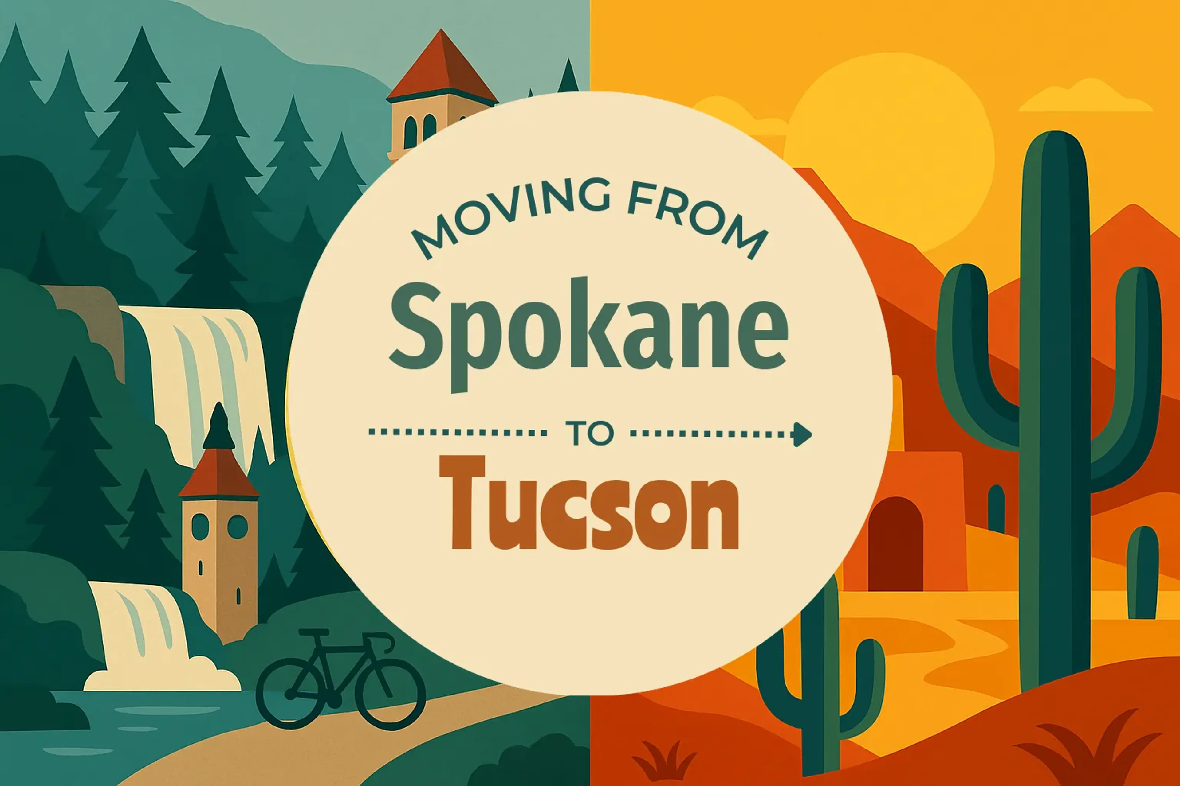 Side-by-side comparison of Spokane to Tucson moving companies