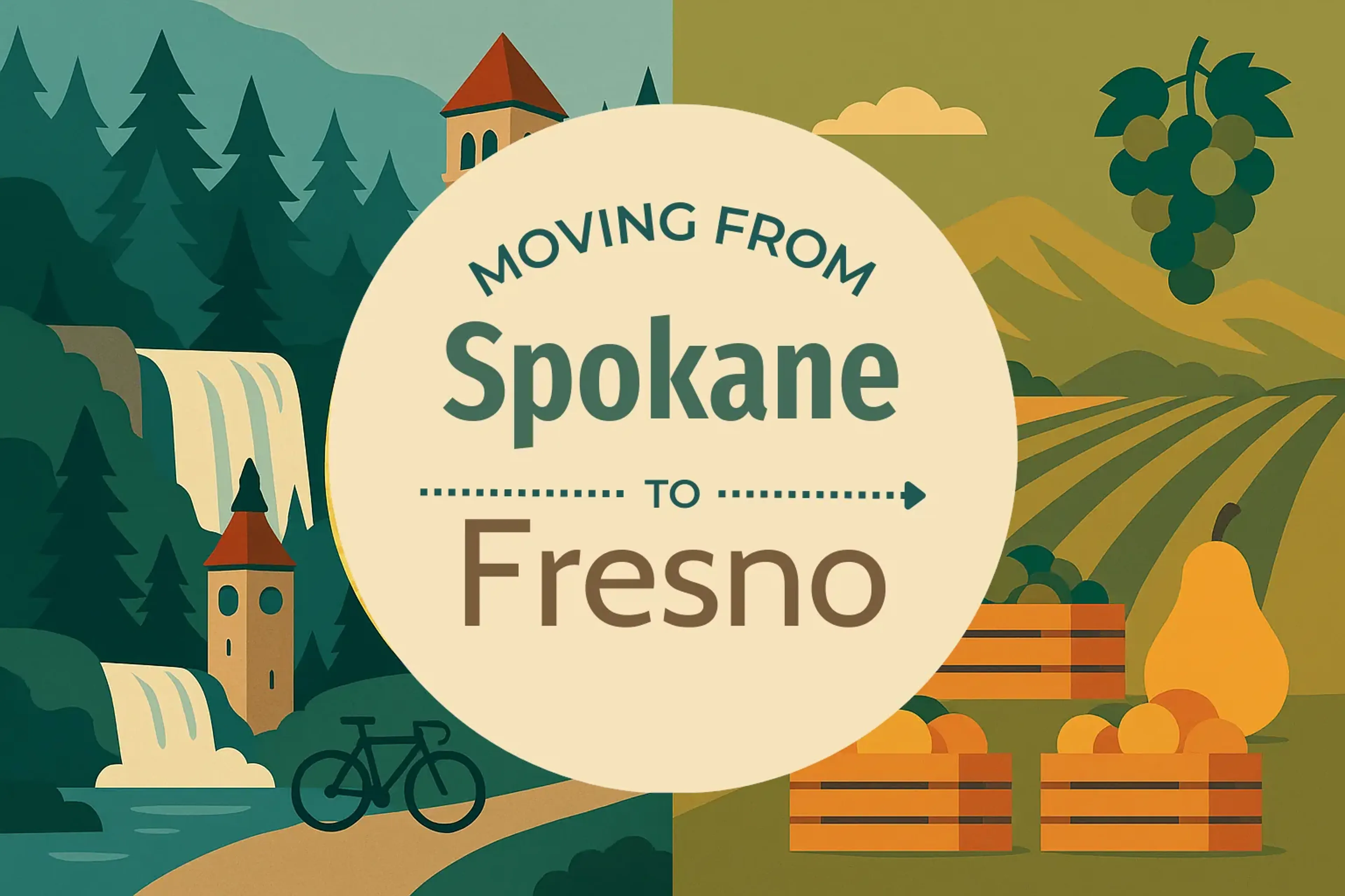 Side-by-side comparison of Spokane to Fresno moving companies