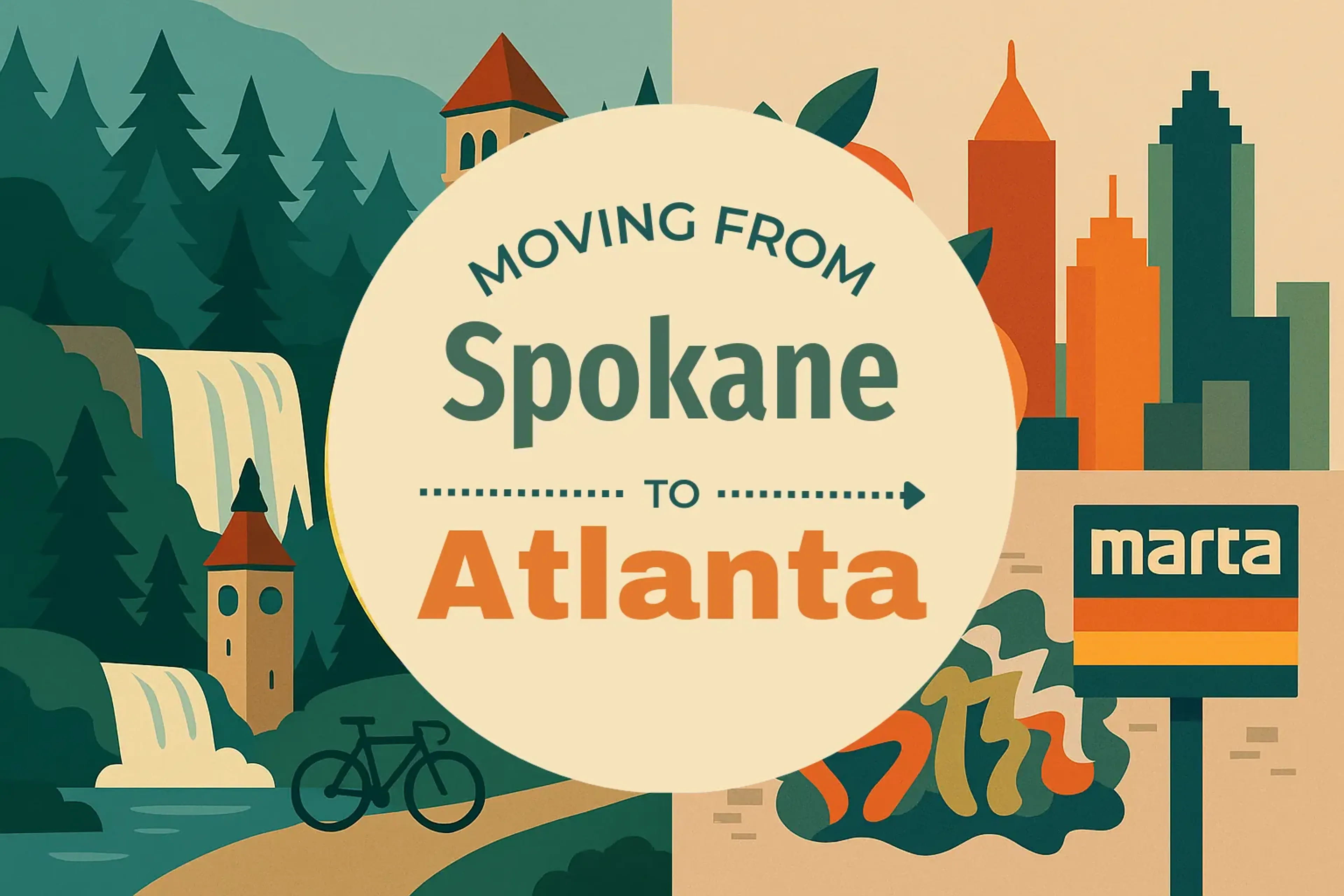 Side-by-side comparison of Spokane to Atlanta moving companies