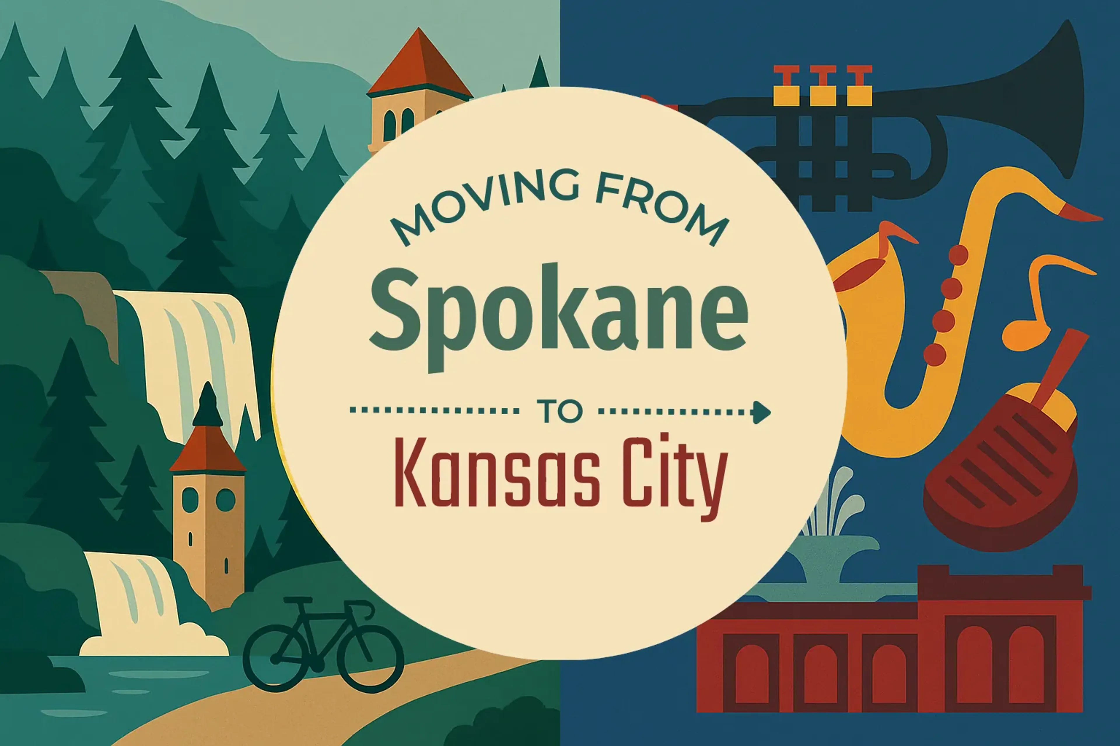 Side-by-side comparison of Spokane to Kansas City moving companies