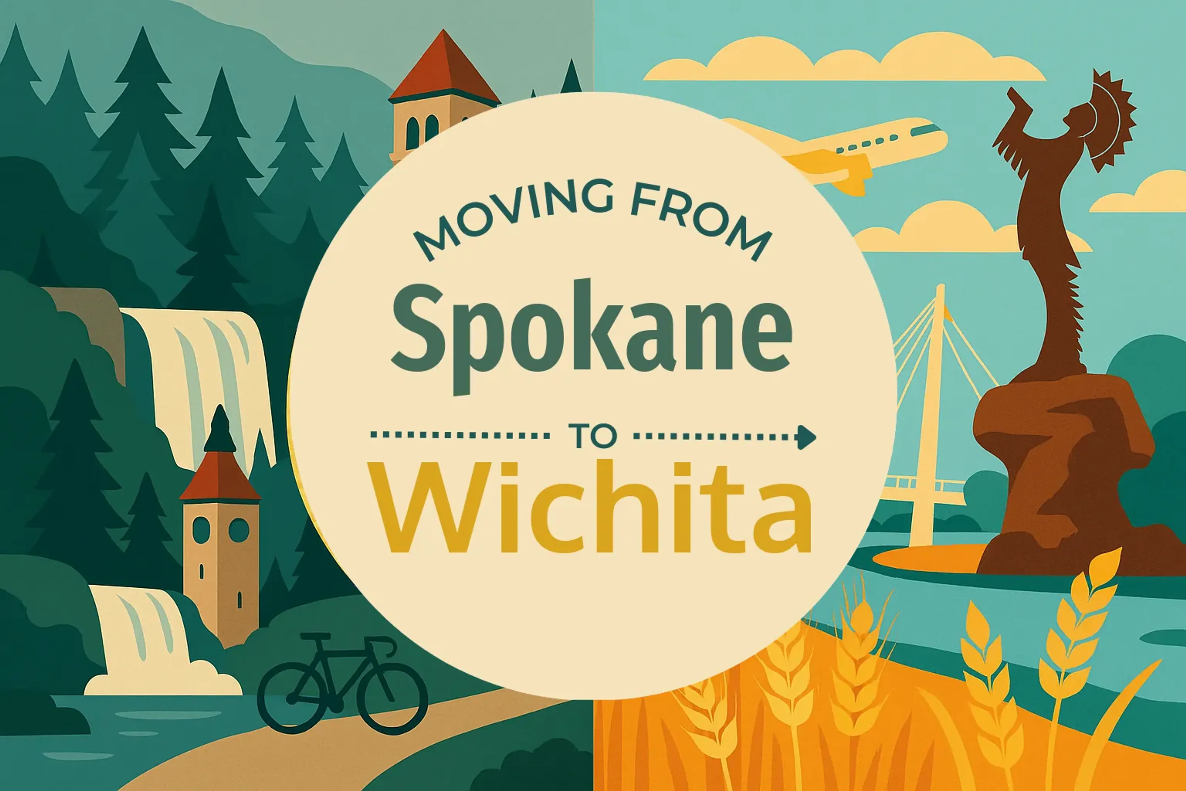Side-by-side comparison of Spokane to Wichita moving companies