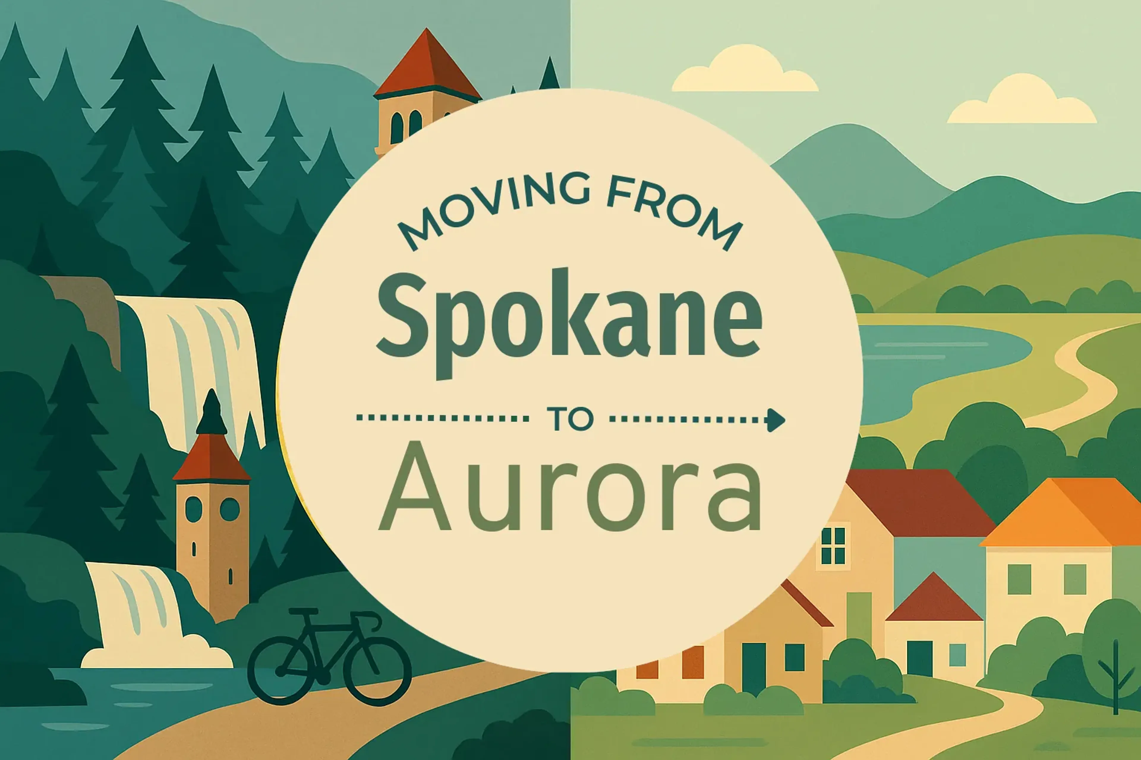 Side-by-side comparison of Spokane to Aurora moving companies